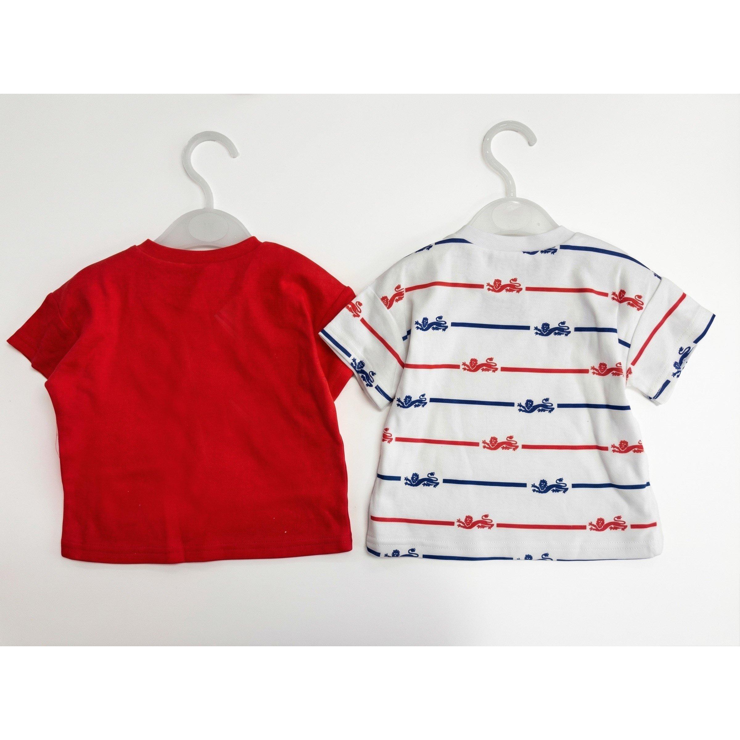 Rojo/Blanco/Azul Marino - Team - England Two Pack T-Shirt - 2