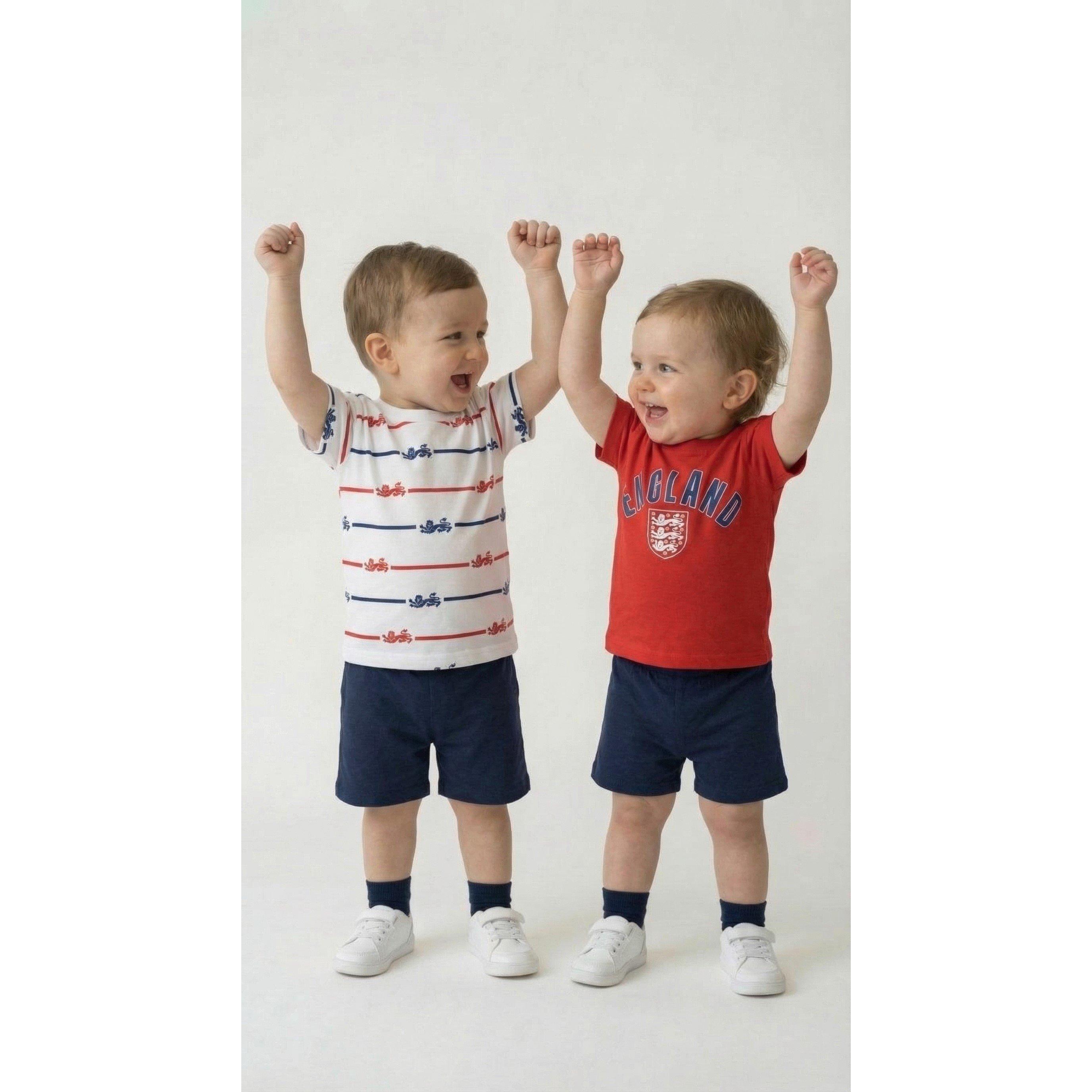 Rojo/Blanco/Azul Marino - Team - England Two Pack T-Shirt - 7