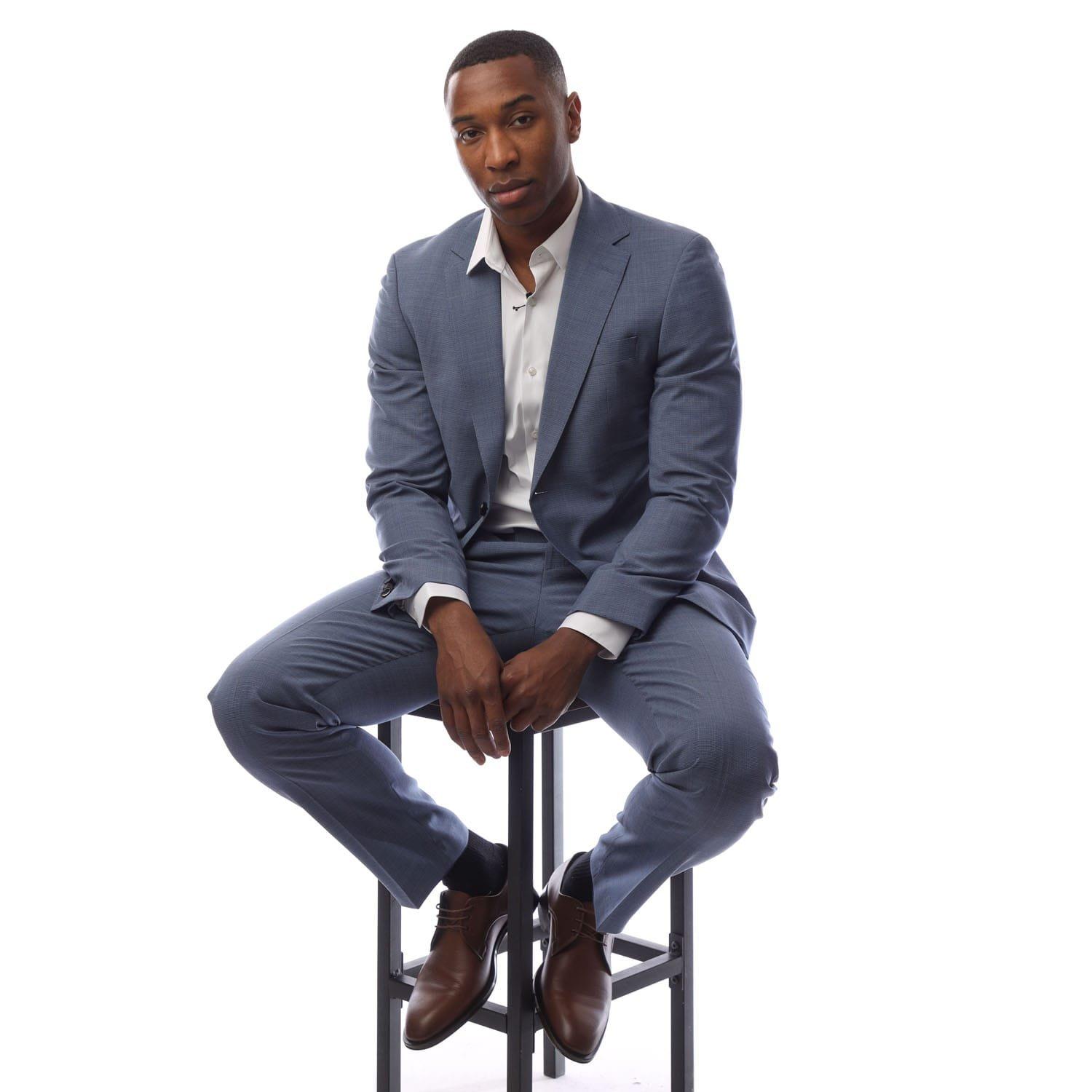 Blue - Boss - H-Jeckson 2 Piece Suit - 4