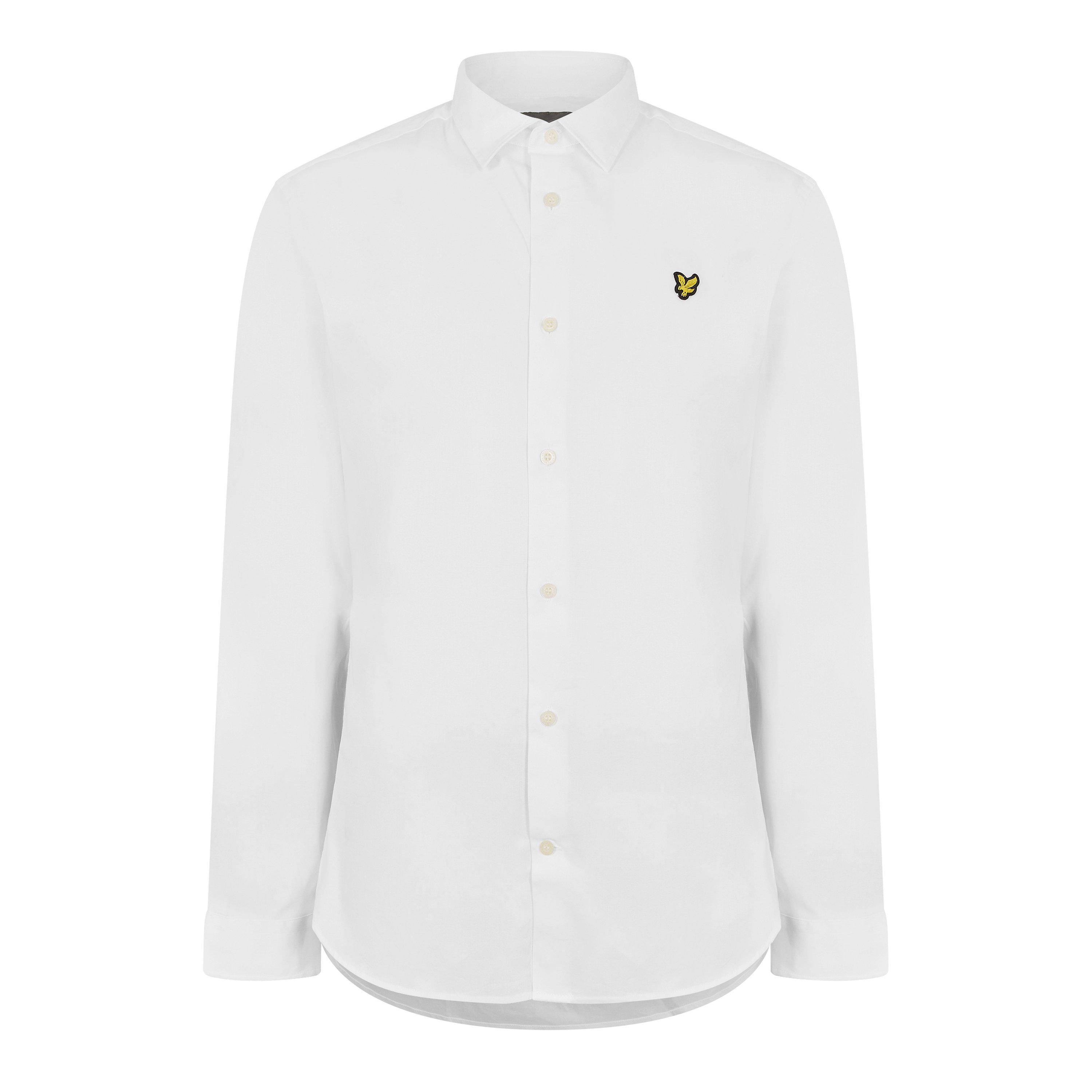 Branco - Lyle and Scott - Slim-Fit Long Sleeve Poplin Shirt - 1