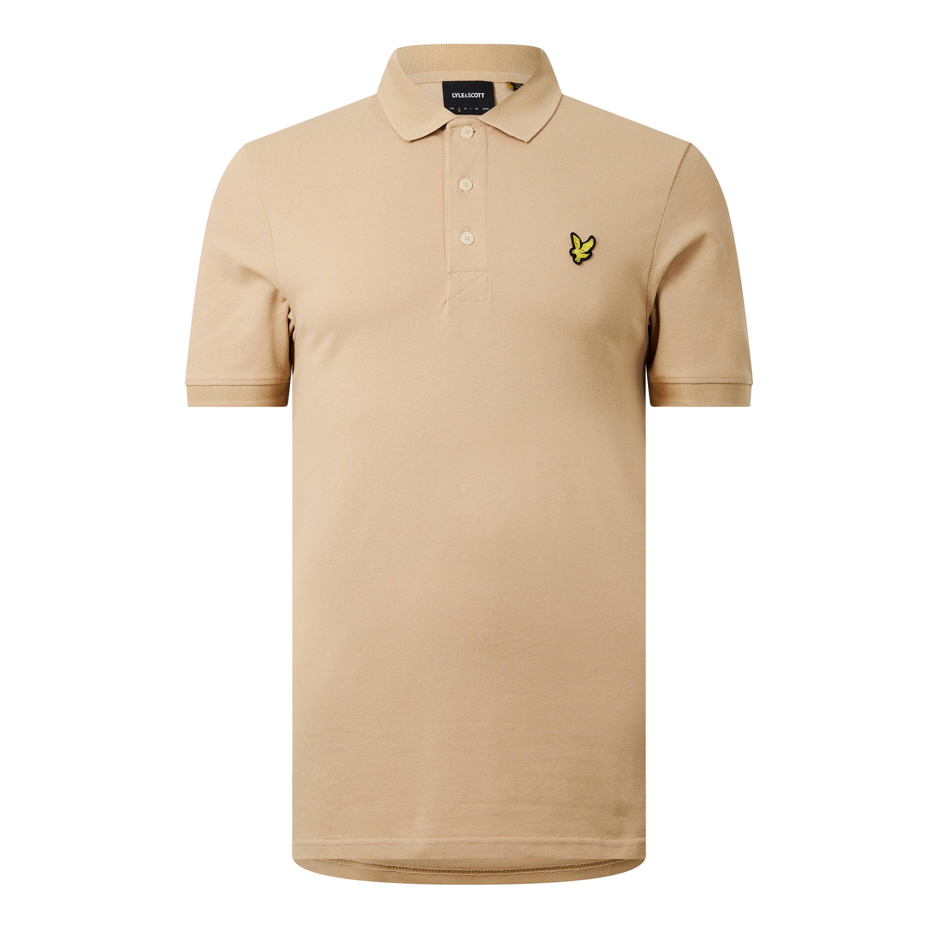 Beige - Lyle and Scott - Plain Polo Shirt - 1