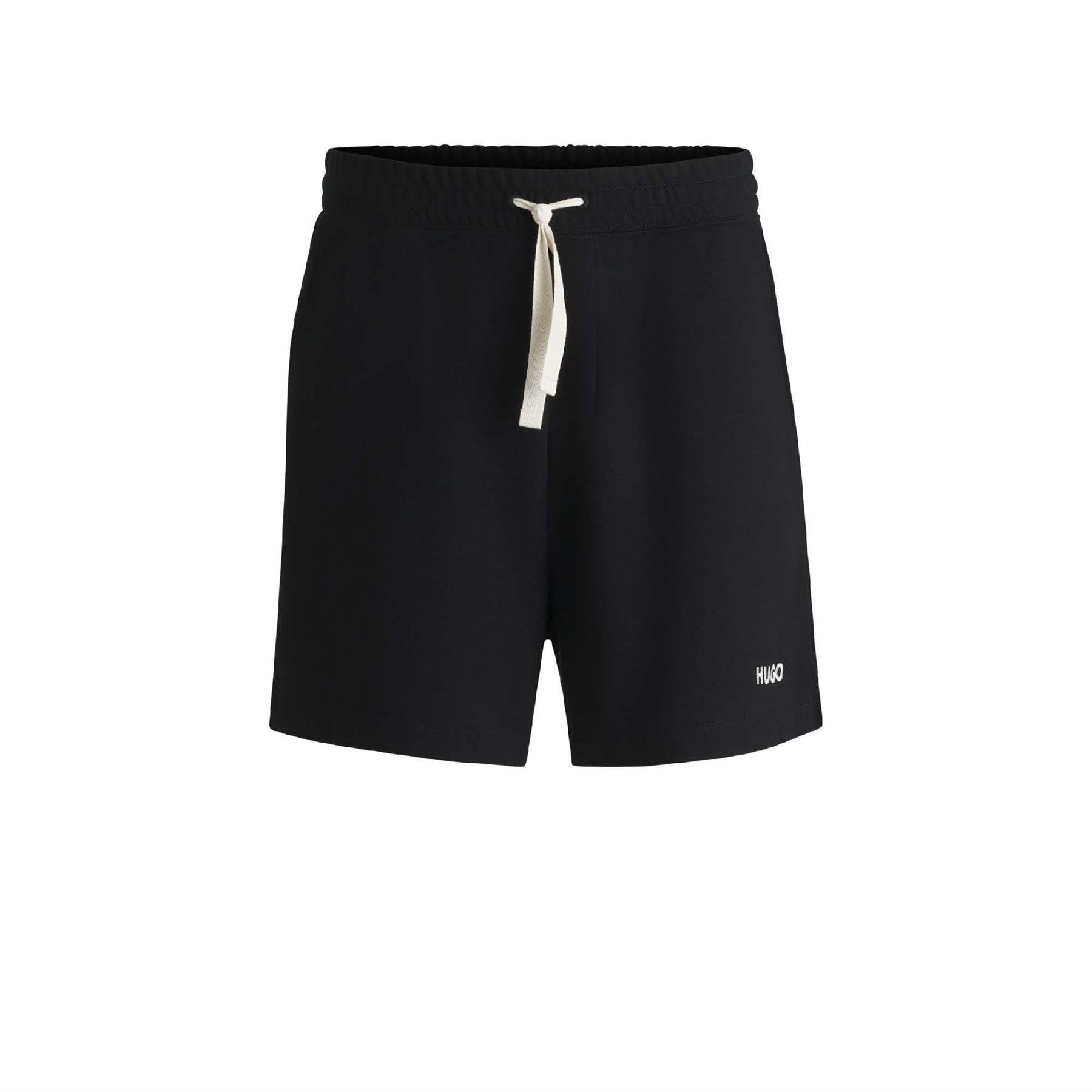 Black - Hugo - Dulasho Contrast Logo Shorts - 2