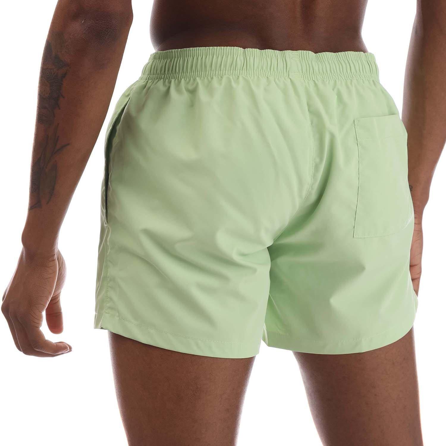 Green - Hugo - Abas Logo Print Swim Shorts - 3