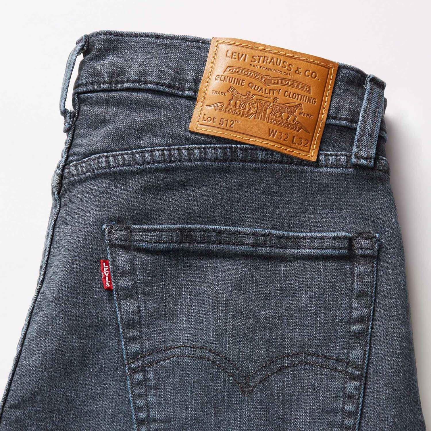 Black Blue - Levis - 512 Slim Tapered Richmond Blue Black Jeans - 6