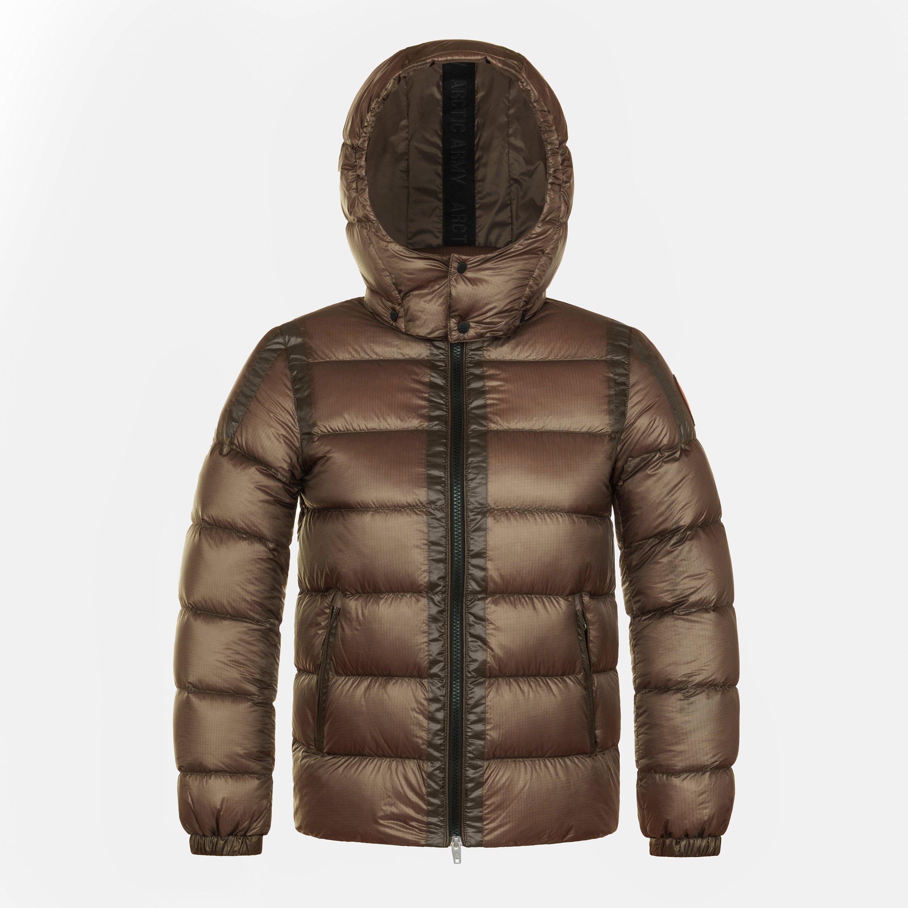 Arctic Army  Kids Kids Hooded Long Sleeve Puffer Jacket - Khaki - 12Y