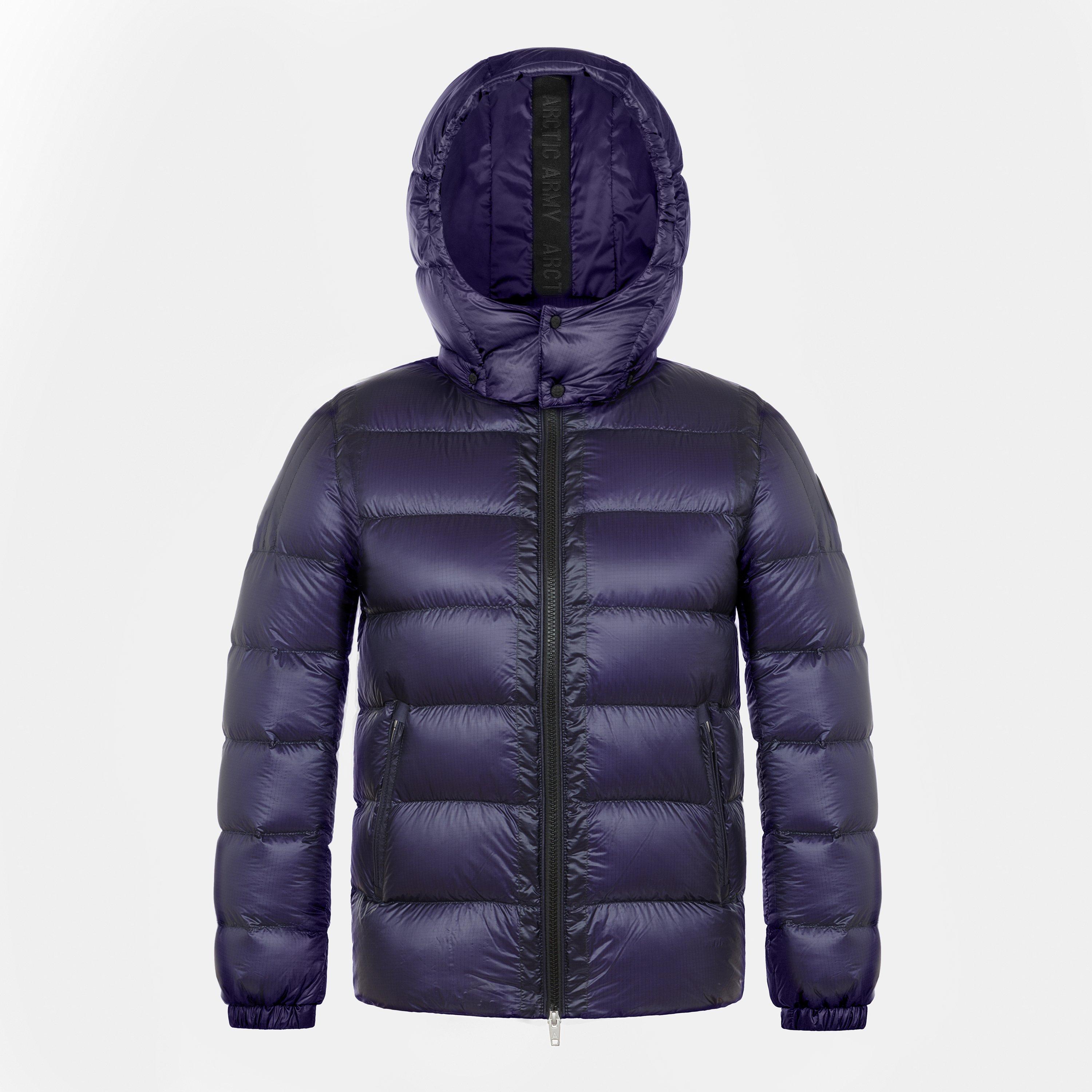 Arctic Army Kids' Faux Fur Hood Long Sleeve Long Puffer Jacket - Navy - Size 12Y