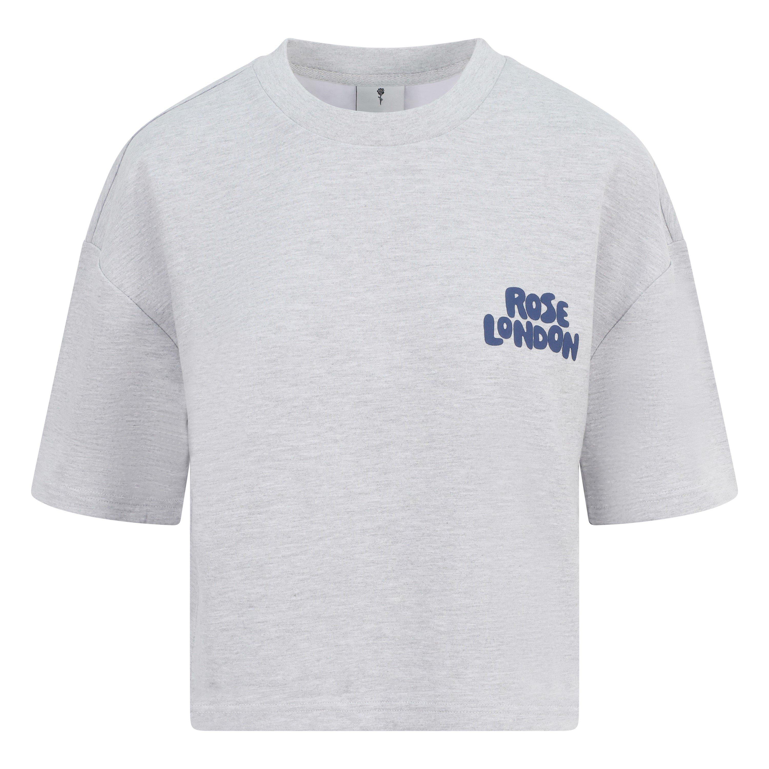 Grey Marl - Rose London - Sports Club T-shirt Junior Girls - 1