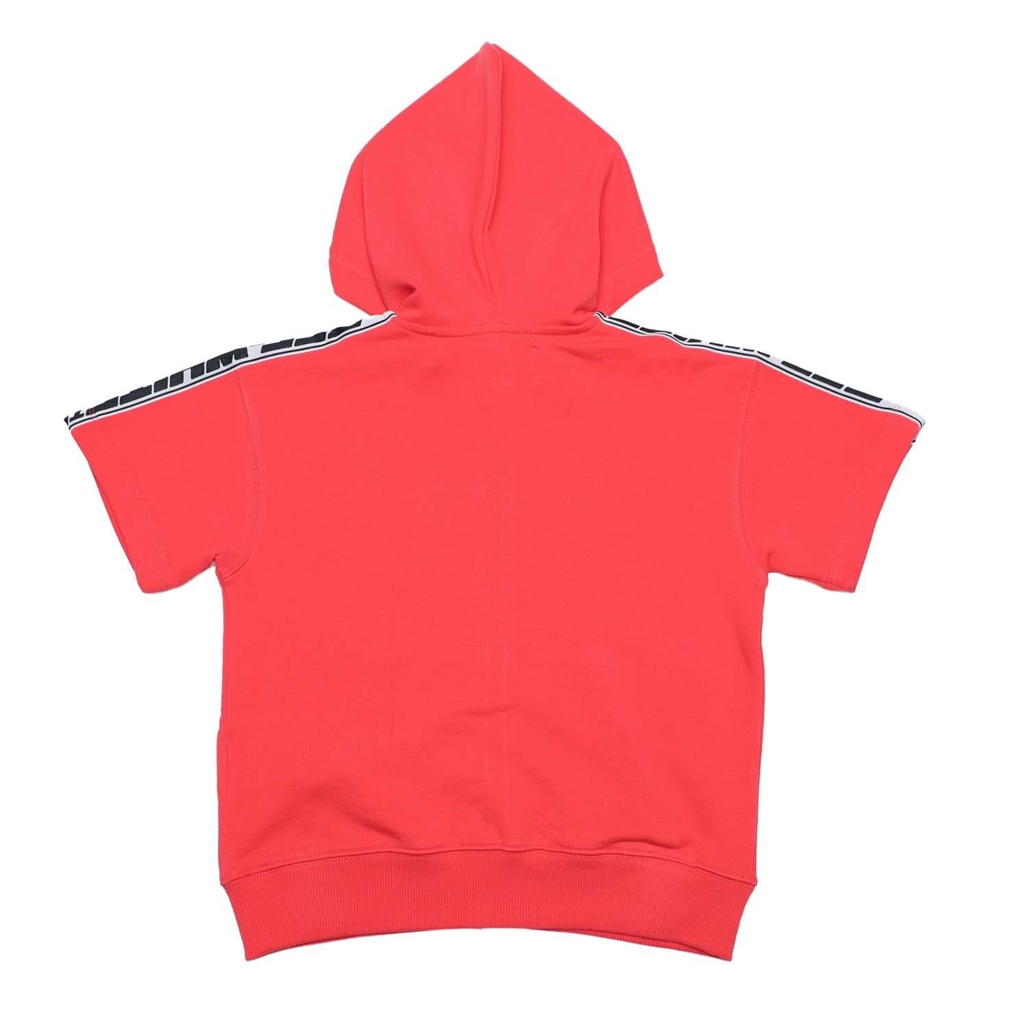 Red Black - Off White - Logo Band Zip Hoodie - 2