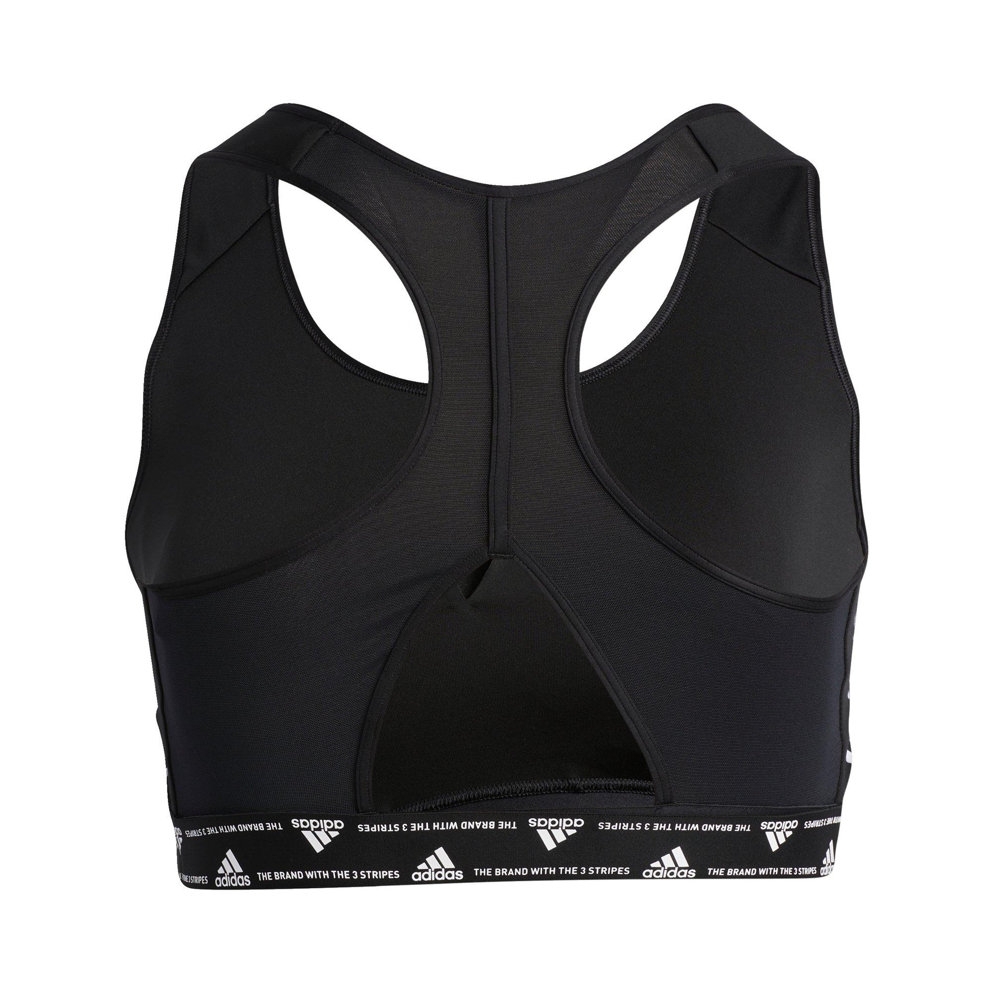 Black / White - adidas - adidas Powerreact Training Medium-Support 3-Stripe - 6