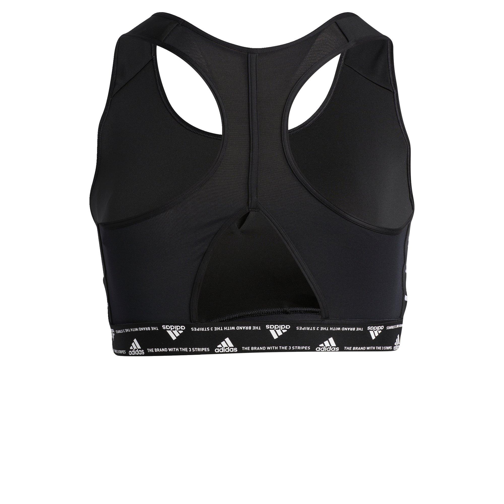 Black / White - adidas - adidas Powerreact Training Medium-Support 3-Stripe - 8