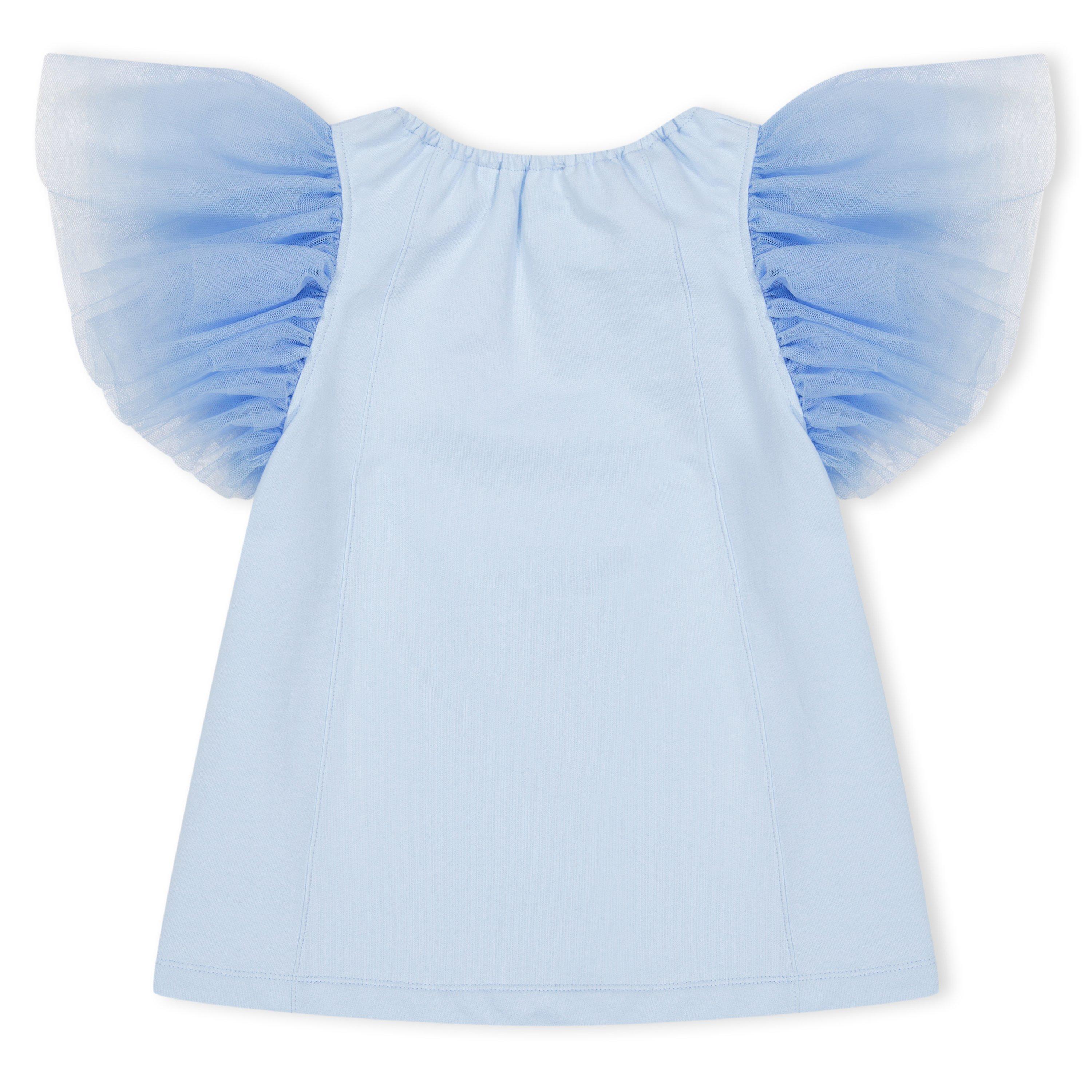 Light Blue - Philosophy di Lorenzo Serafini - Kids' Ruffled Sleeve Regular Fit T-Shirt - 2