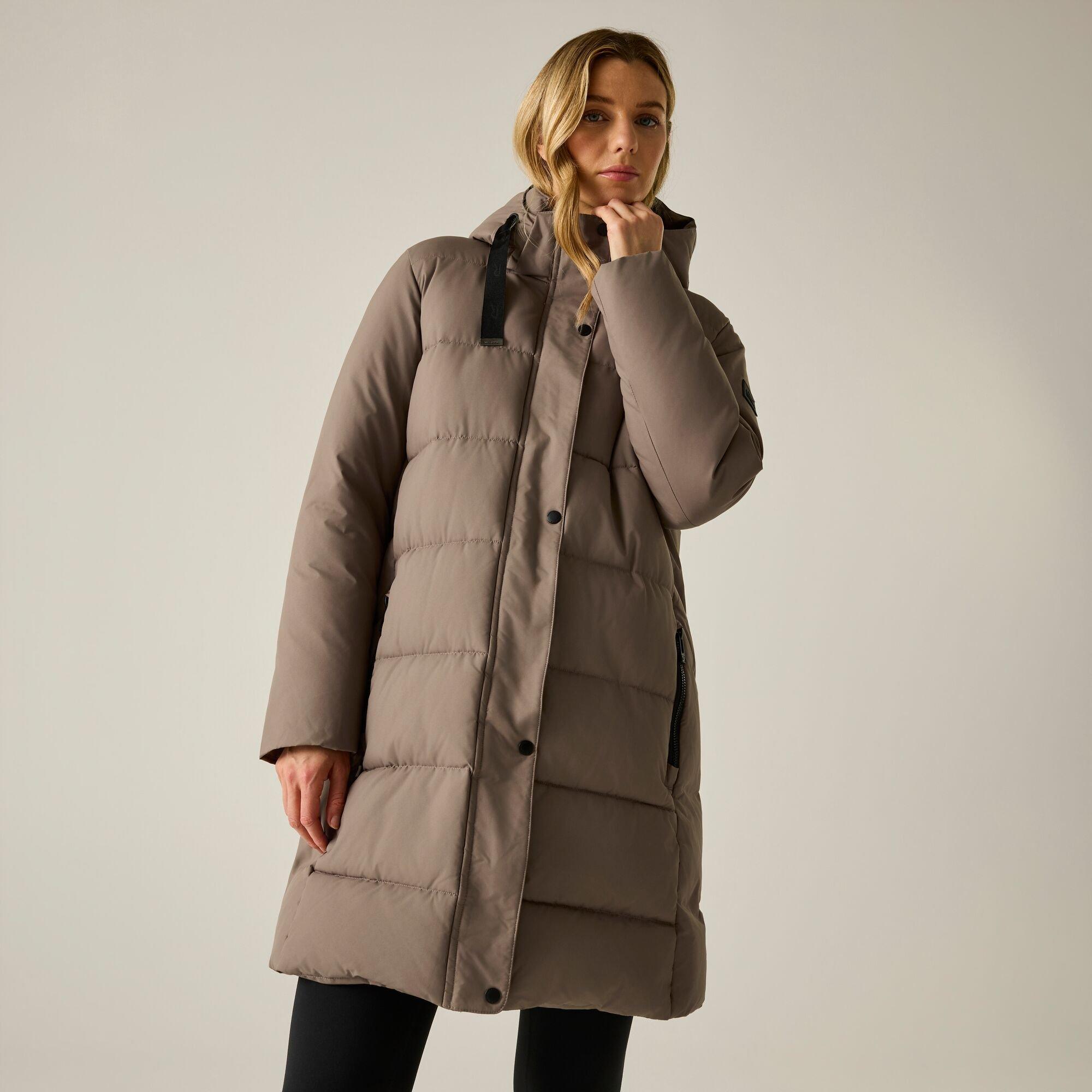 Regatta Women's Eryn Padded Jacket - Brown Size 14 - Image 3