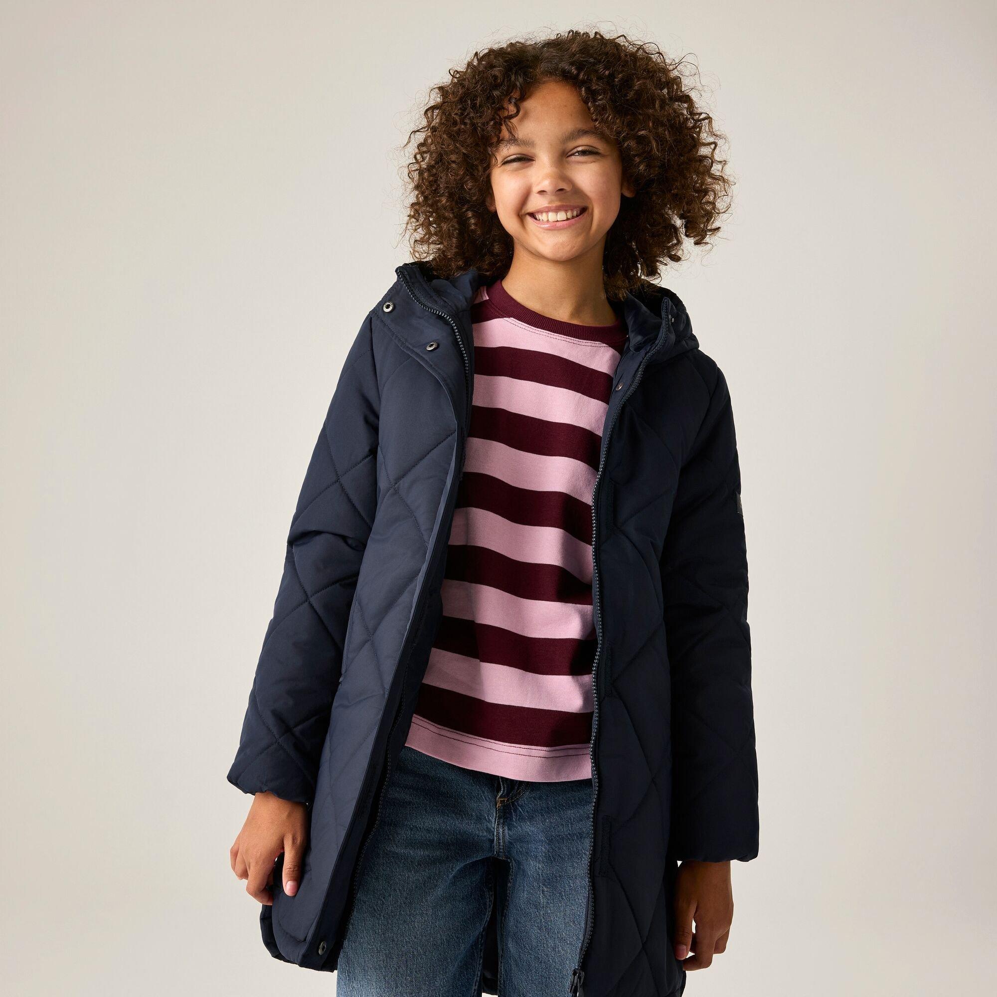 Navy - Regatta - Kids Elryse Water Resistant Jacket - 1