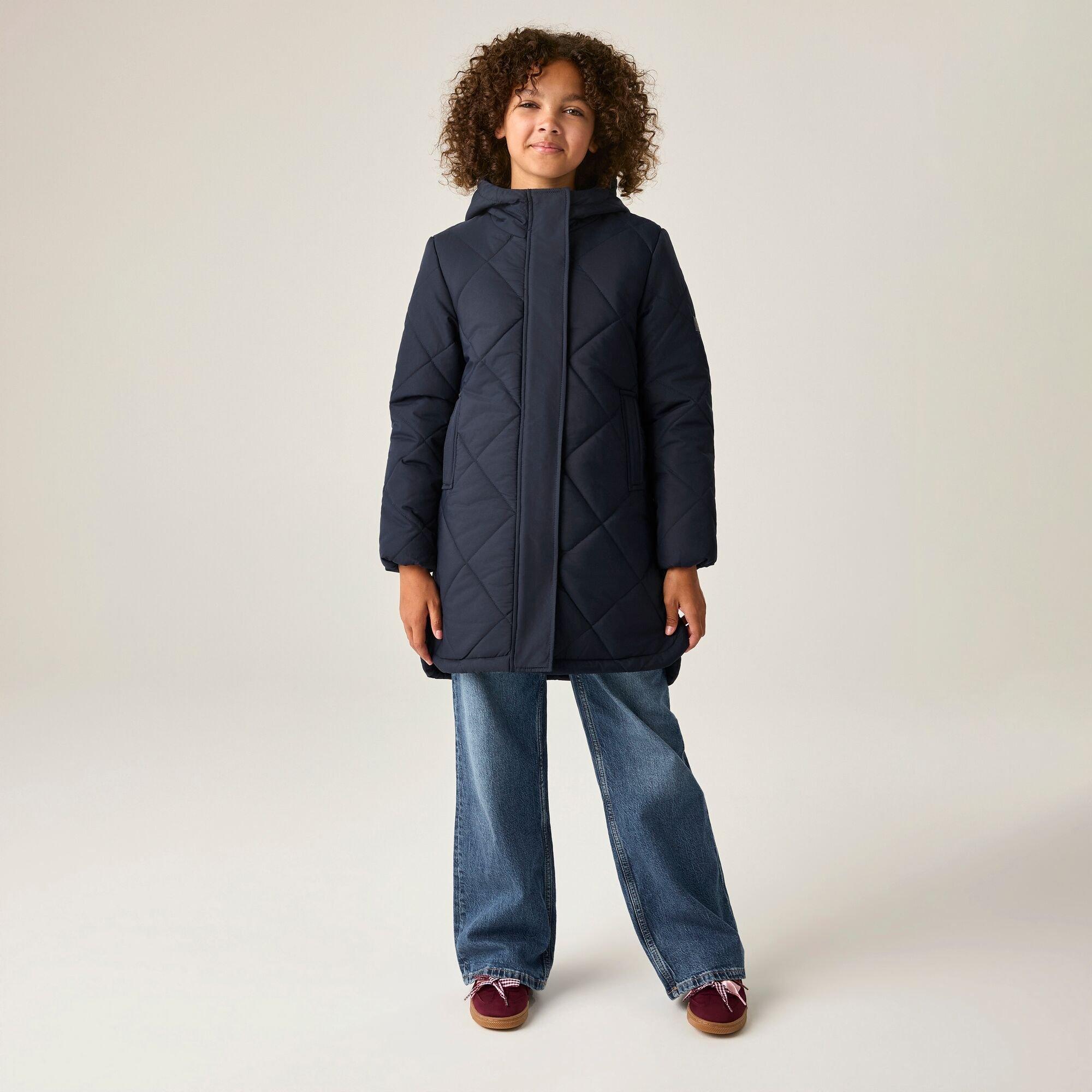 Navy - Regatta - Kids Elryse Water Resistant Jacket - 2
