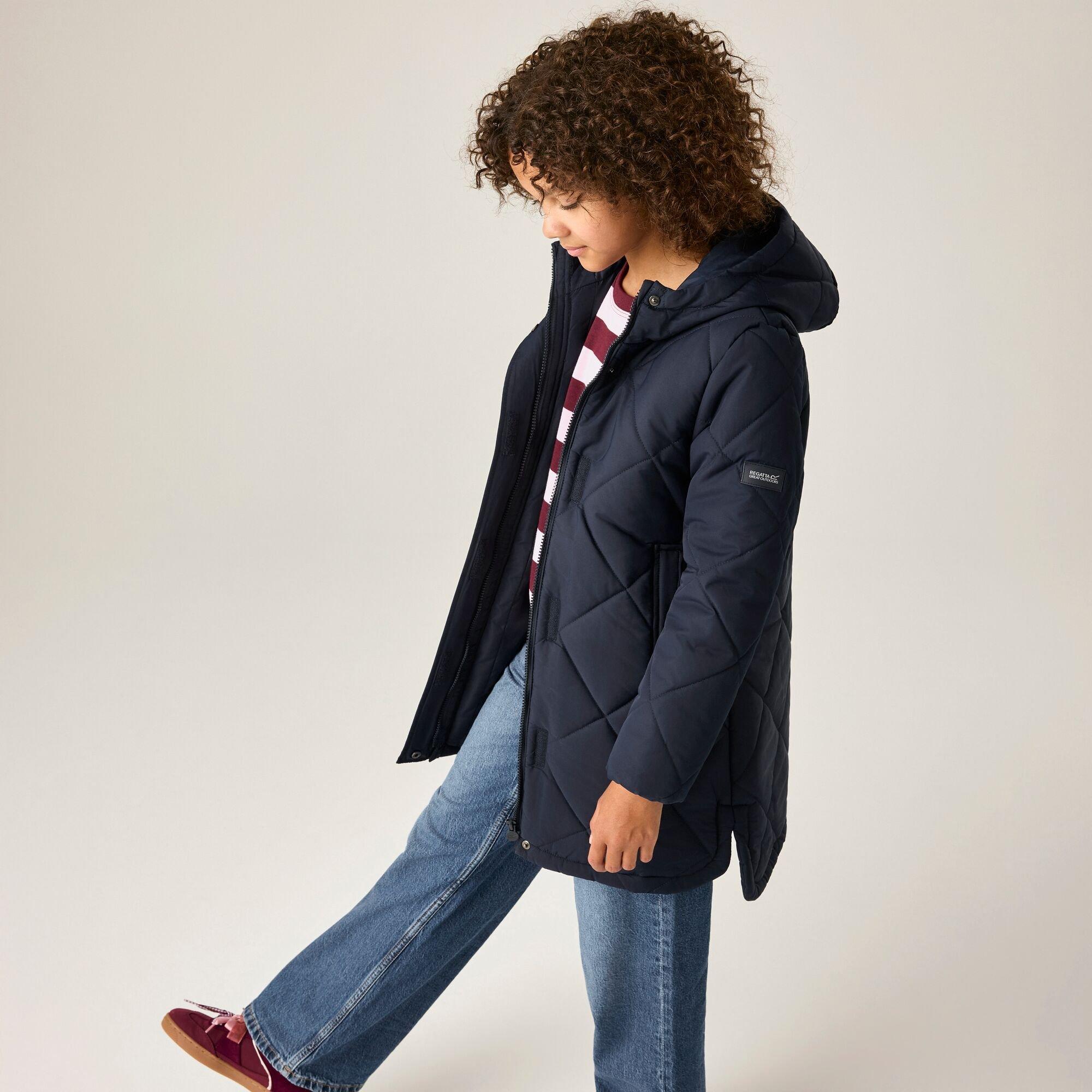 Navy - Regatta - Kids Elryse Water Resistant Jacket - 4
