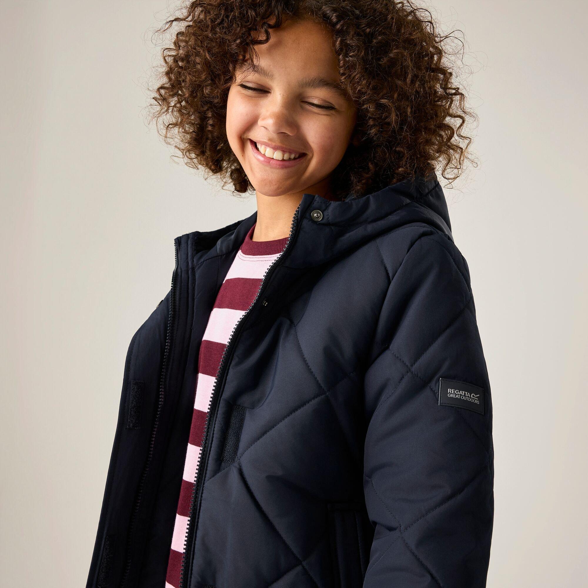 Navy - Regatta - Kids Elryse Water Resistant Jacket - 5