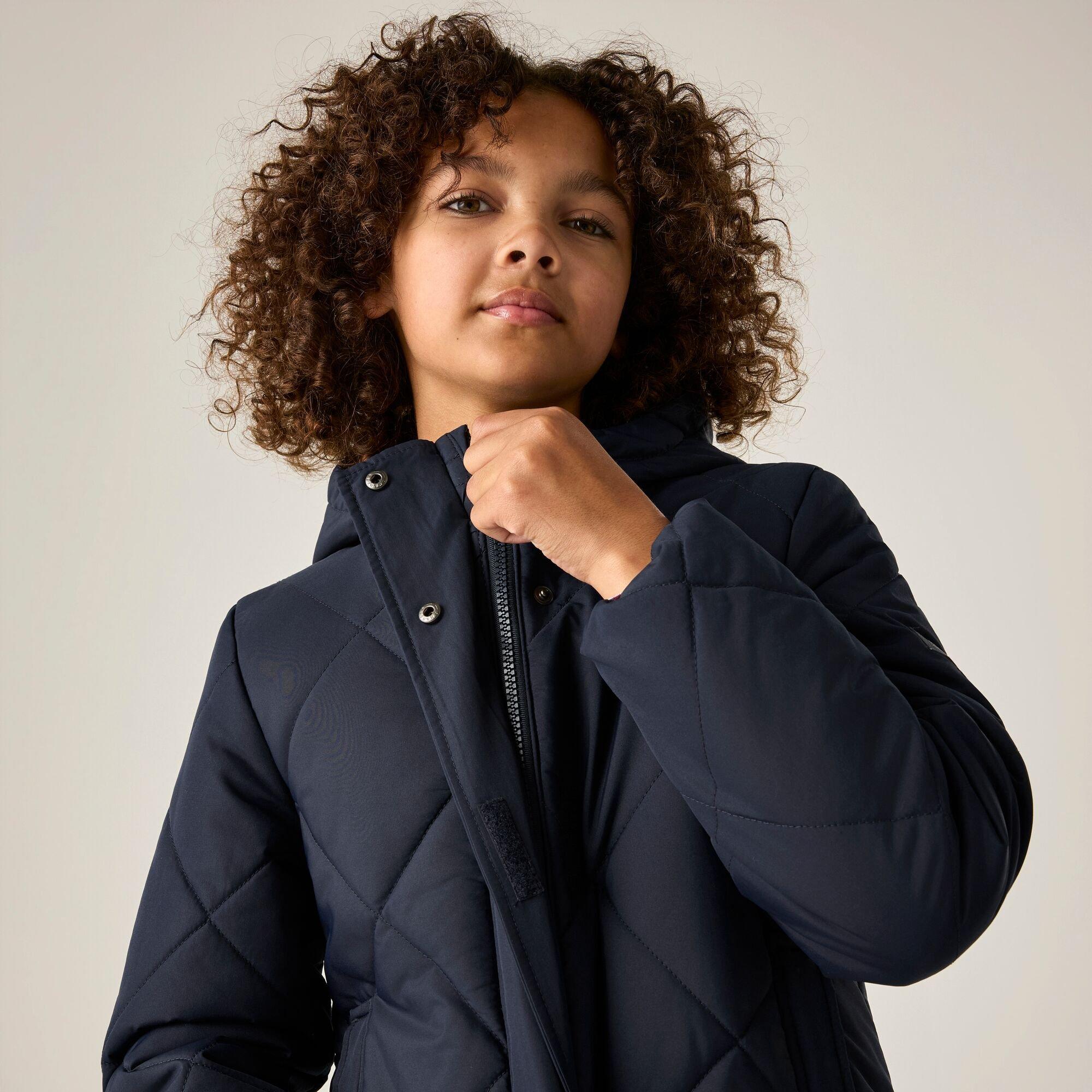 Navy - Regatta - Kids Elryse Water Resistant Jacket - 7