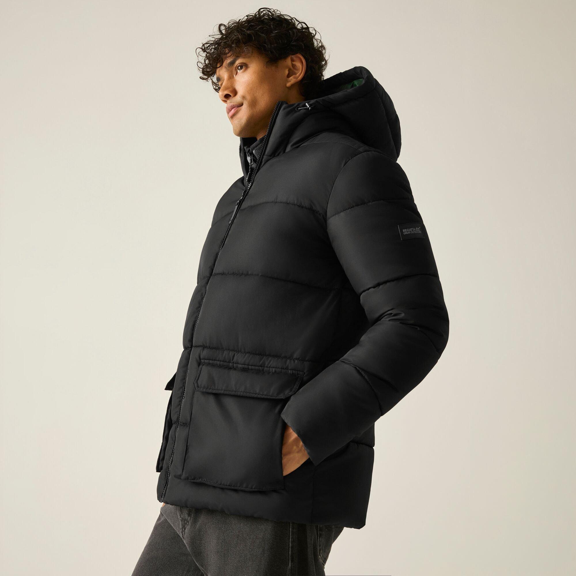 Black(Pineneedl - Regatta - Mens Marek Short Insulated Jacket - 4
