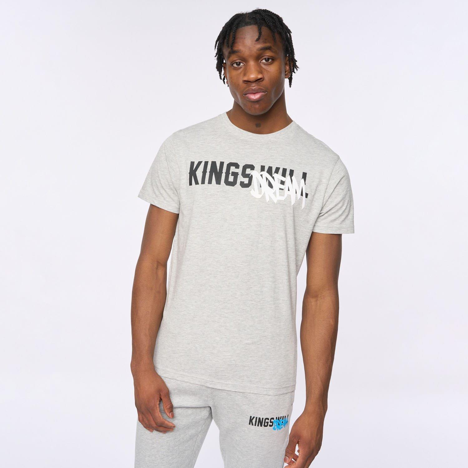 Grey Marl - Kings Will Dream - Tagged T-Shirt - 1