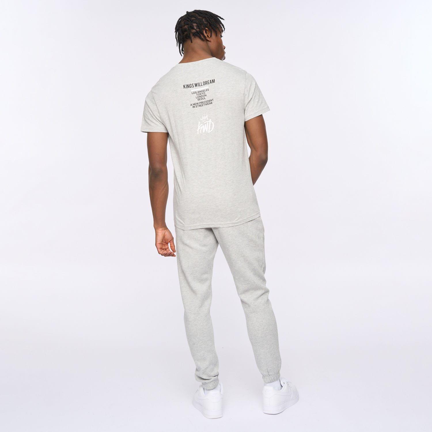 Grey Marl - Kings Will Dream - Tagged T-Shirt - 2