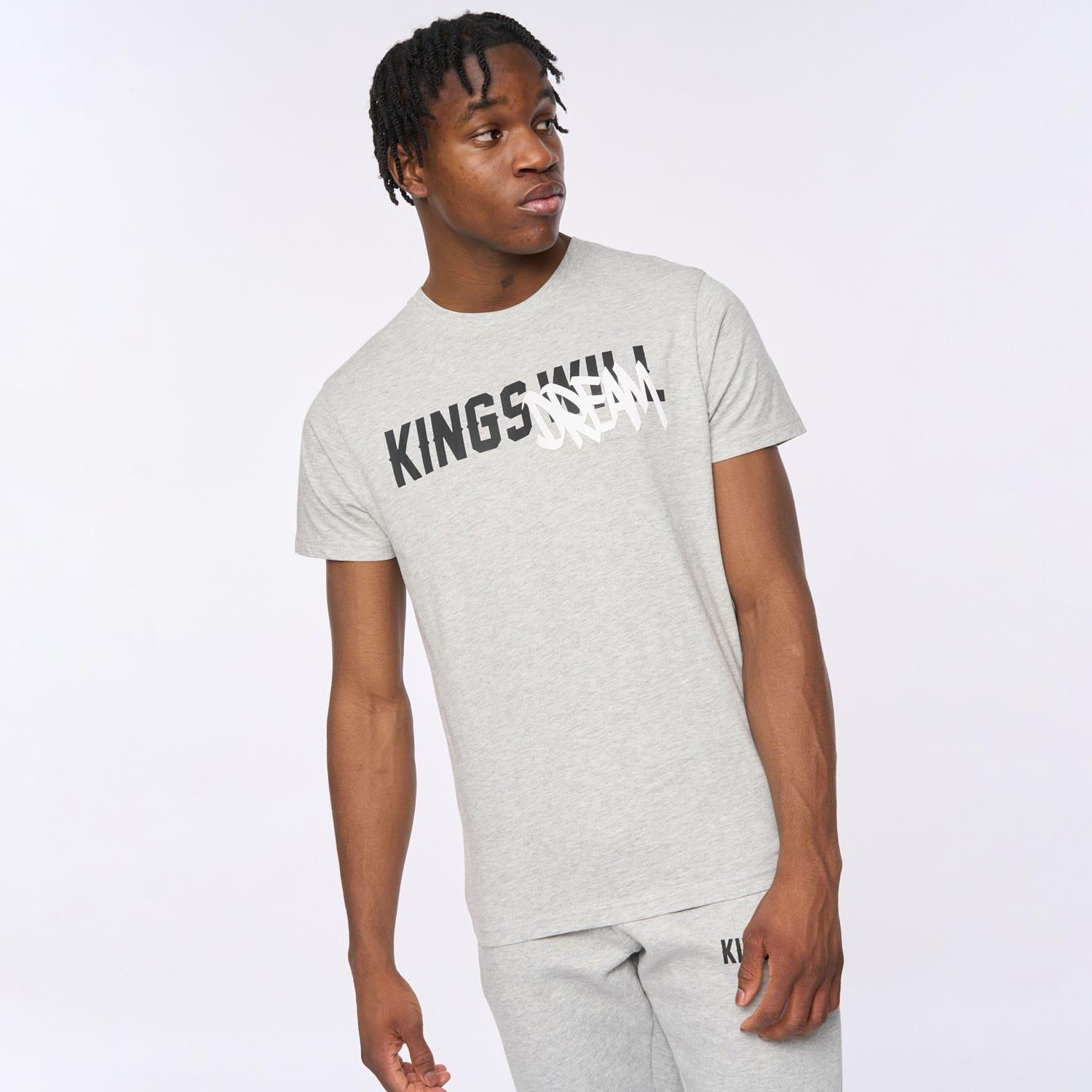 Grey Marl - Kings Will Dream - Tagged T-Shirt - 4