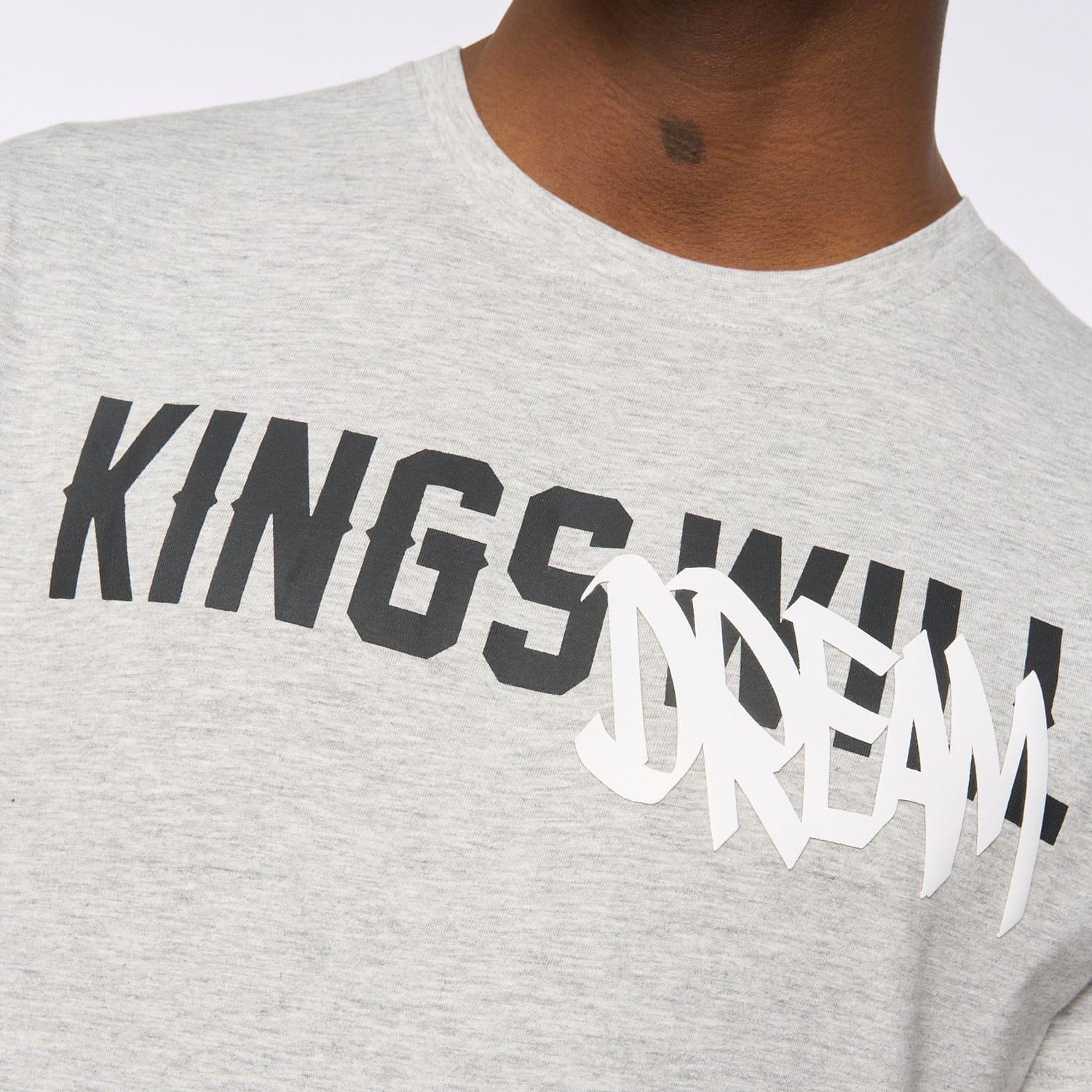 Grey Marl - Kings Will Dream - Tagged T-Shirt - 5