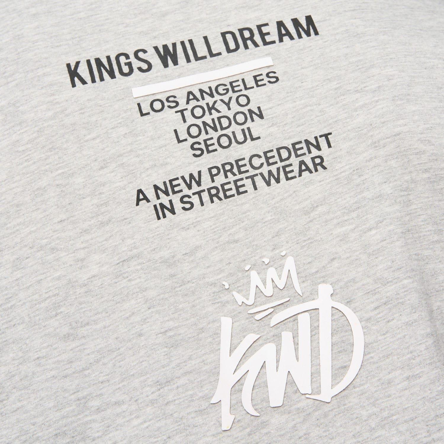 Grey Marl - Kings Will Dream - Tagged T-Shirt - 6