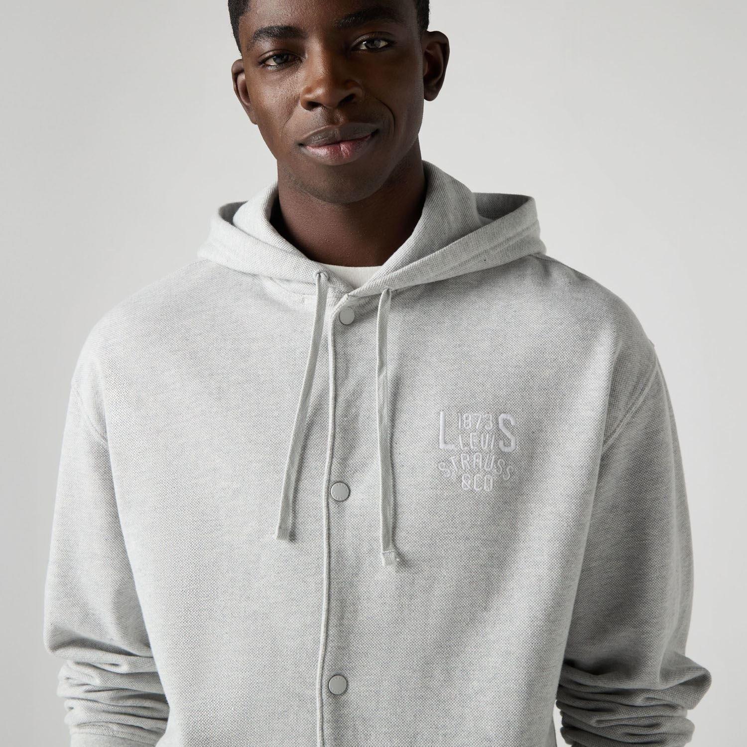 Grey - Levis - Alder Bomber Sweatshirt - 5