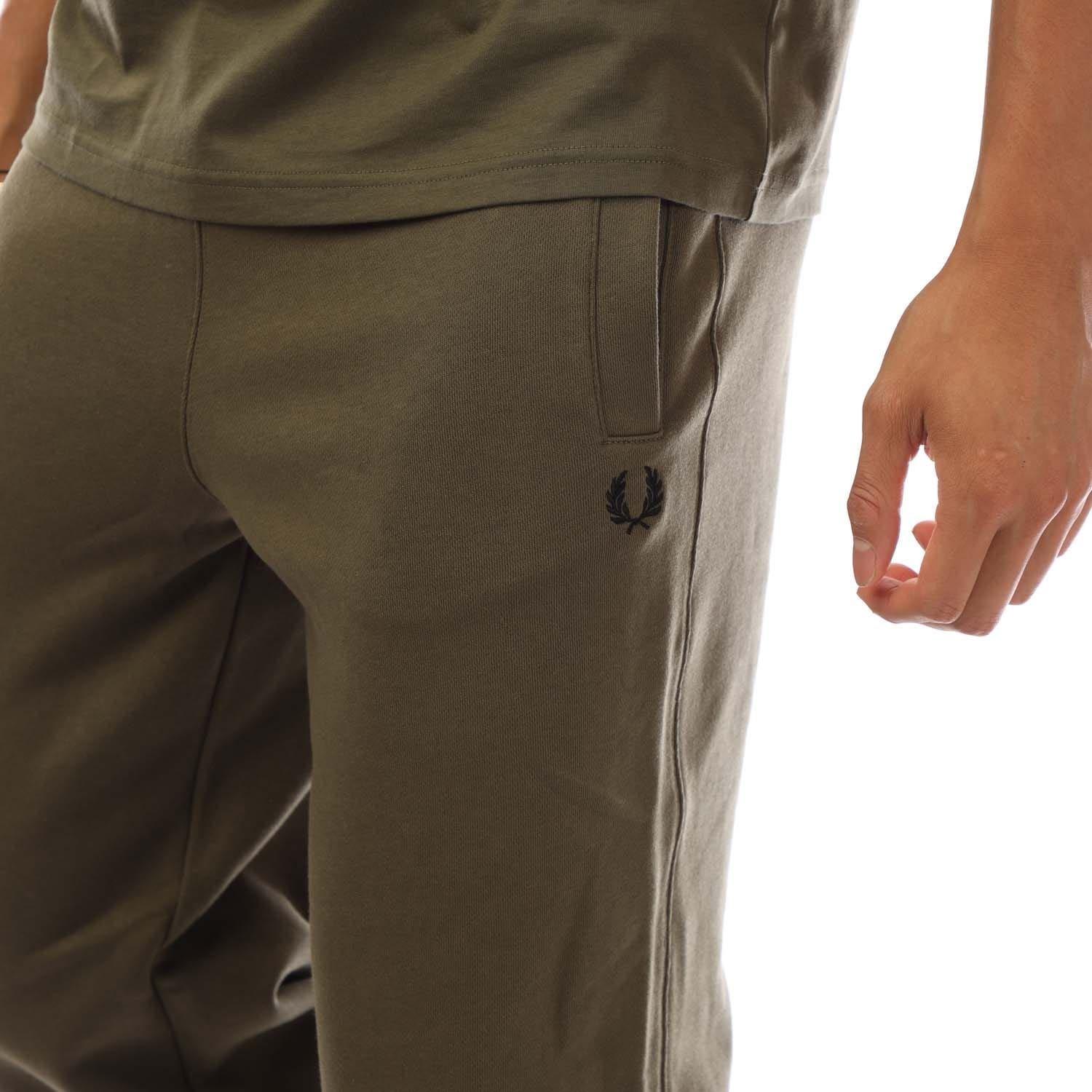 Green - Fred Perry - Loopback Sweatpants - 3