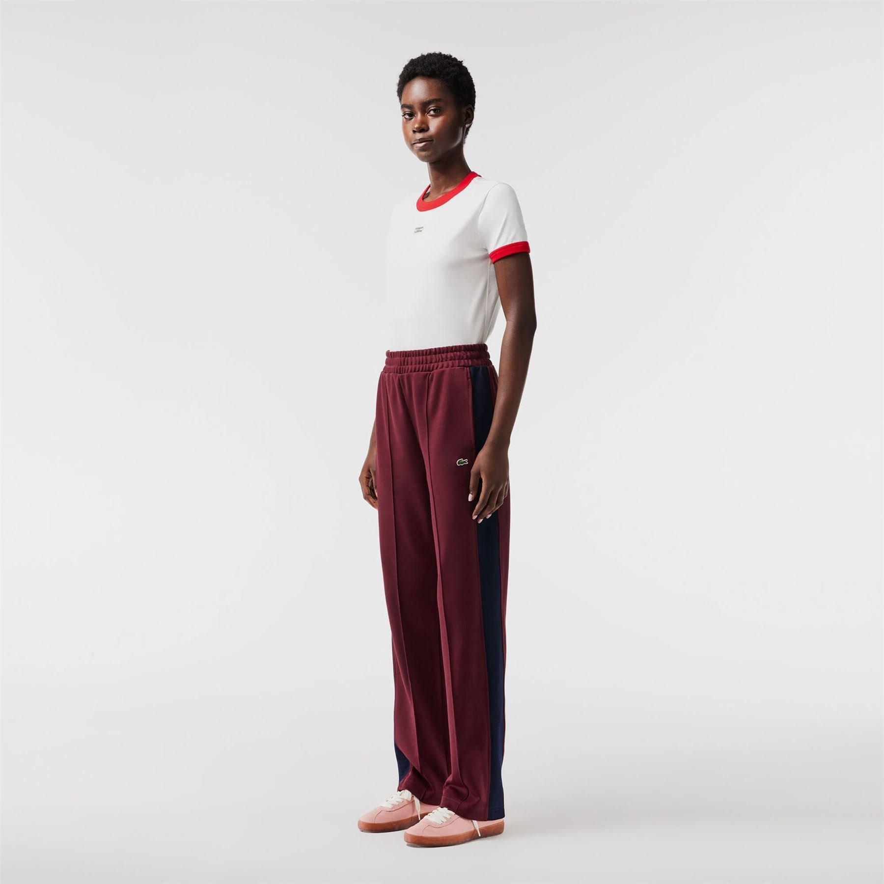 Red - Lacoste - Open Hem Woven Joggers - 4