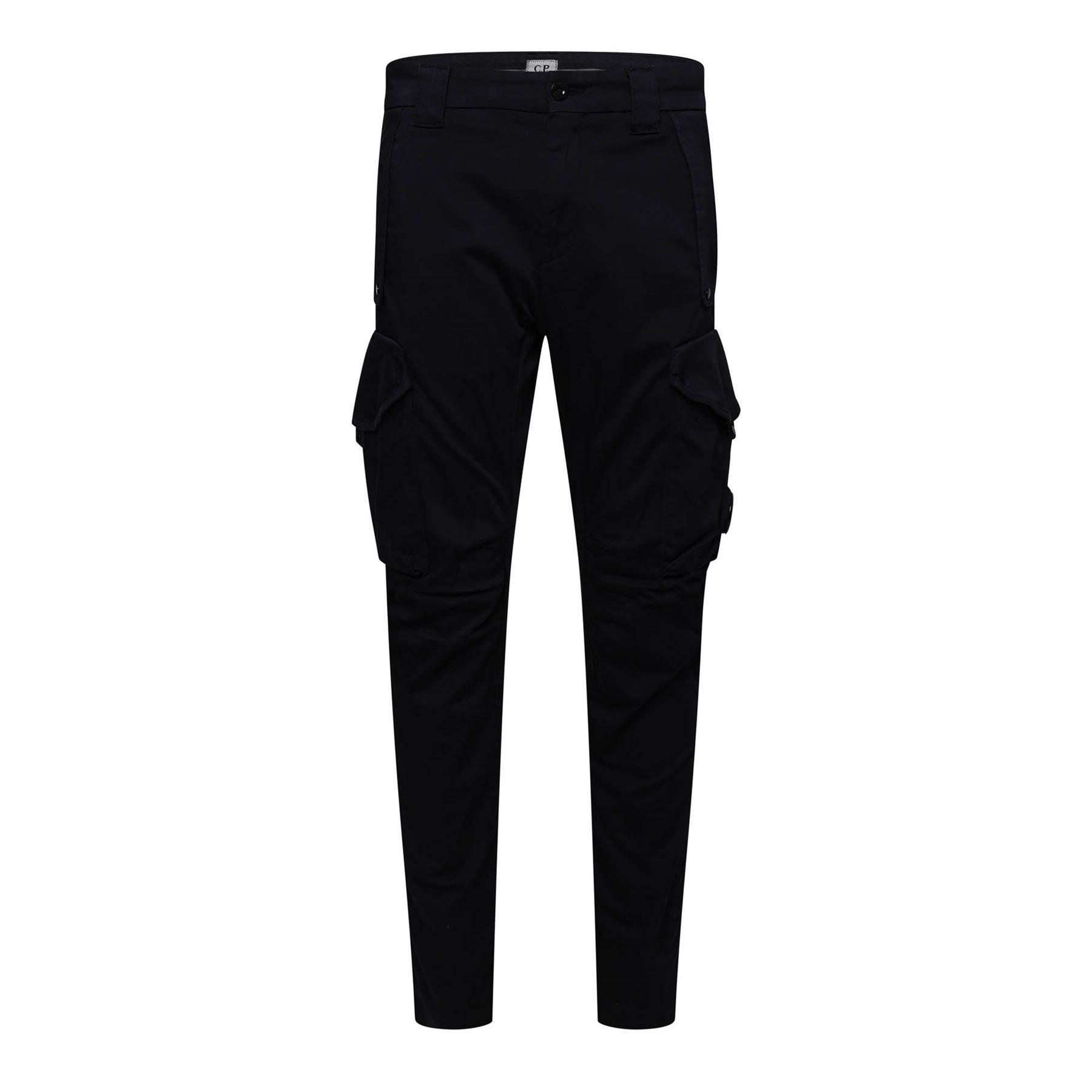 Navy - CP Company - Sateen Stretch Cargo Lens Pants - 1