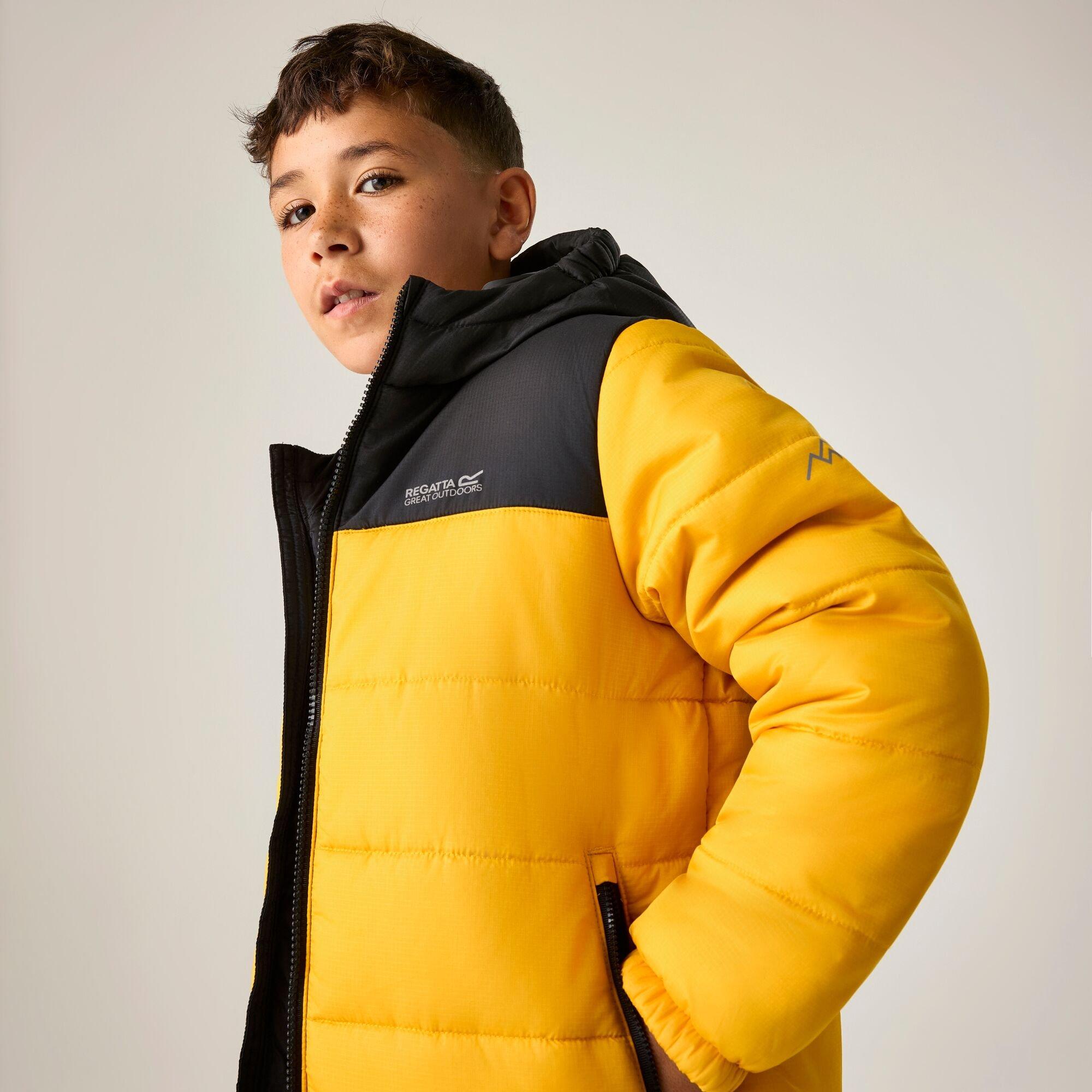 Black/Mustard - Regatta - Kids Lofthouse Insulated Jacket - 3