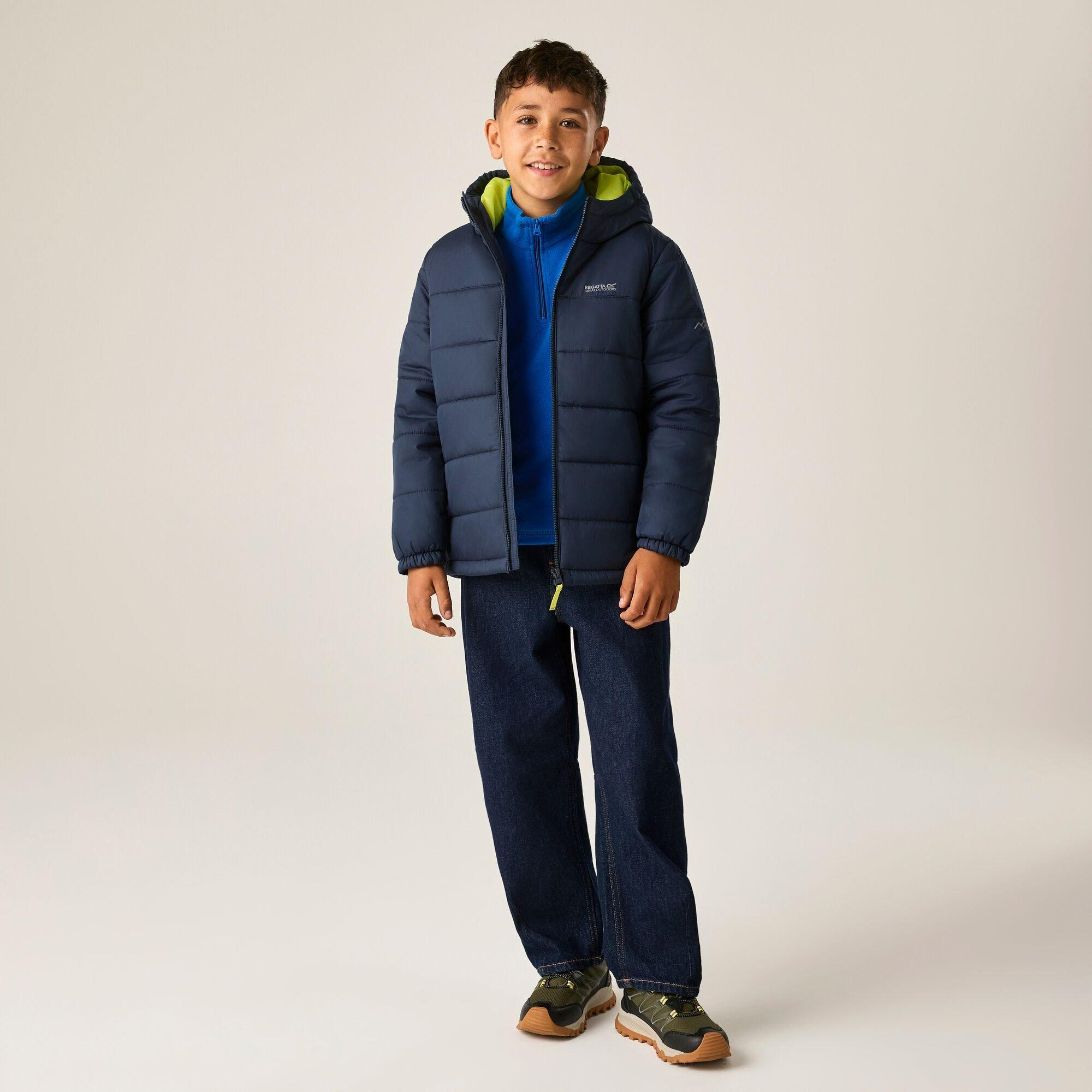 Navy(Wild Lime) - Regatta - Kids Lofthouse Insulated Jacket - 2