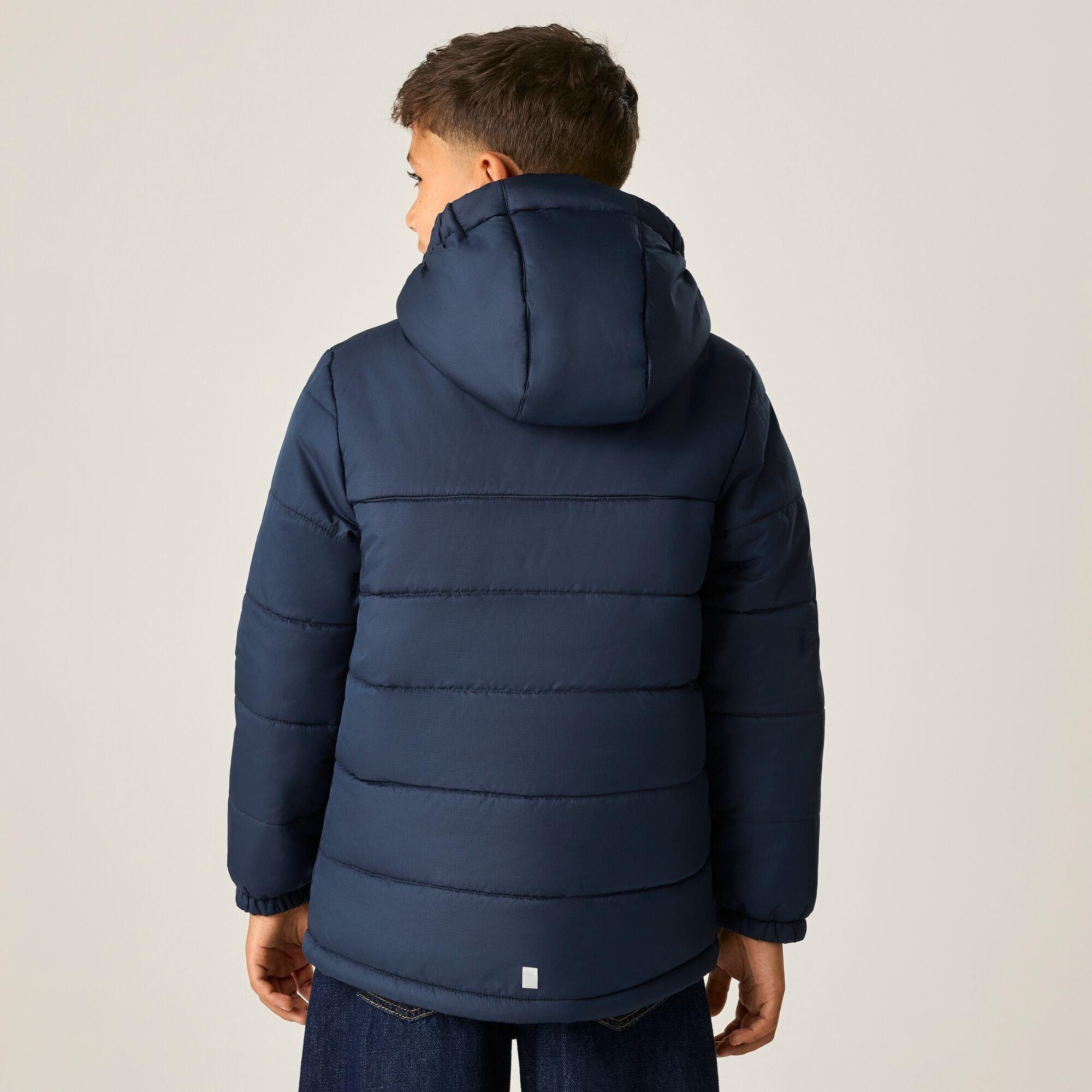 Navy(Wild Lime) - Regatta - Kids Lofthouse Insulated Jacket - 3