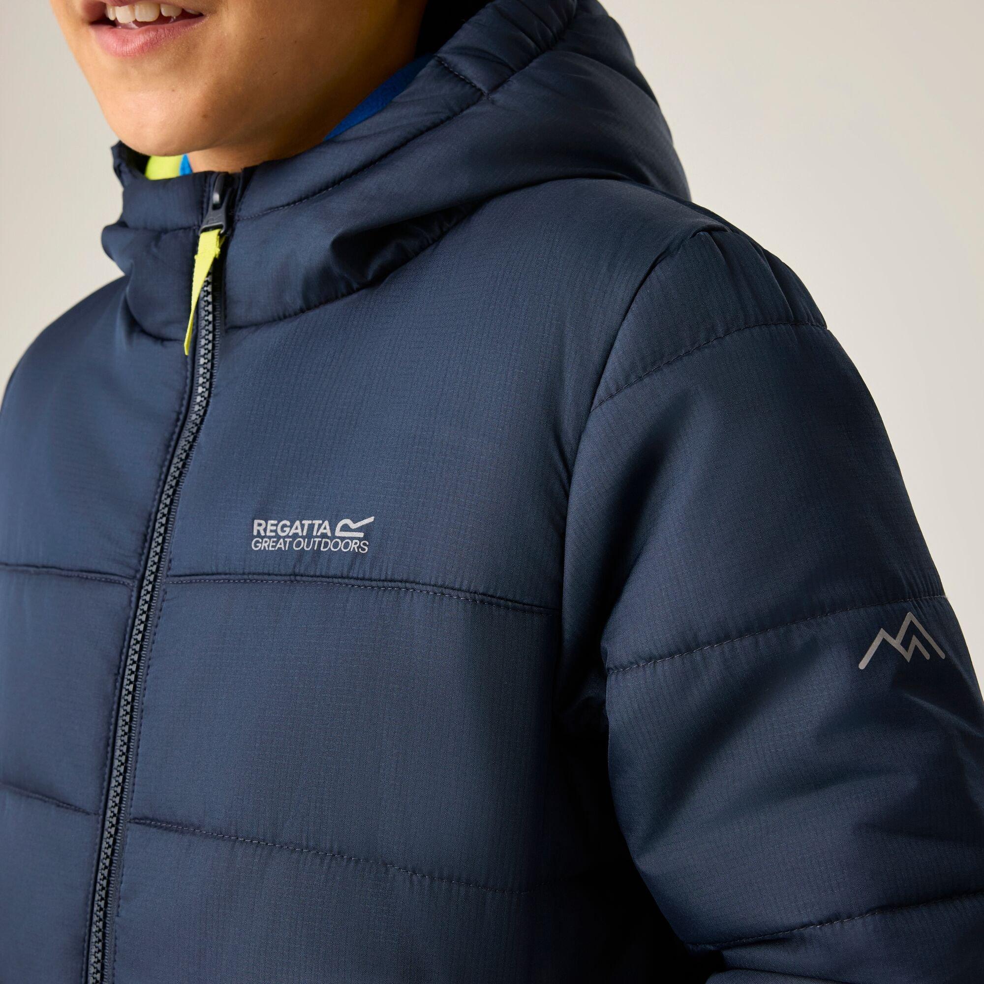 Navy(Wild Lime) - Regatta - Kids Lofthouse Insulated Jacket - 7