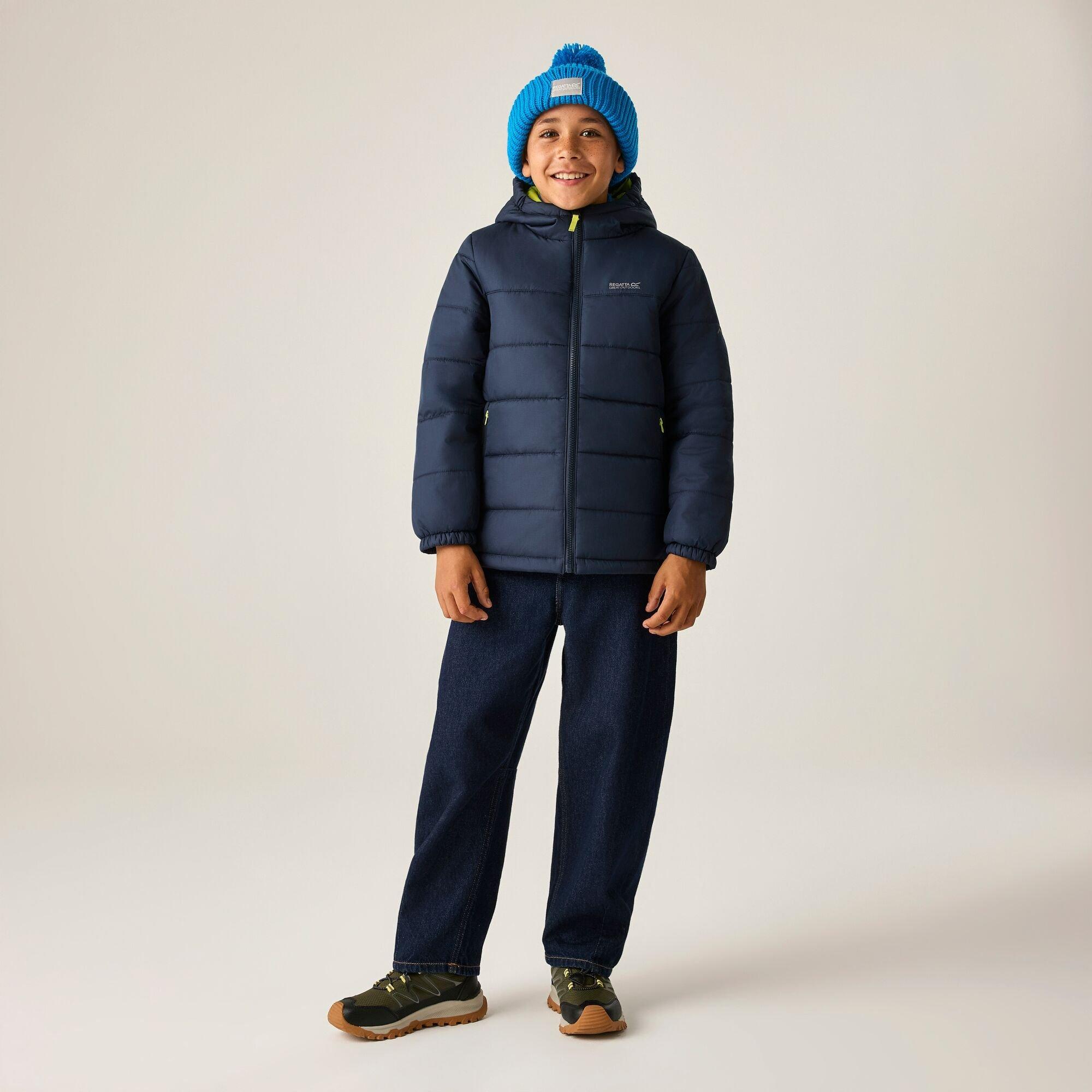 Navy(Wild Lime) - Regatta - Kids Lofthouse Insulated Jacket - 8