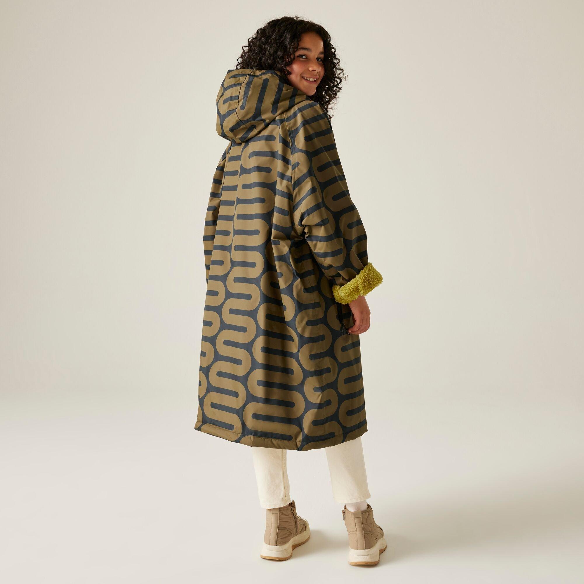 Green - Regatta - Kids' Orla Waterproof Fleece Lined Robe - 2