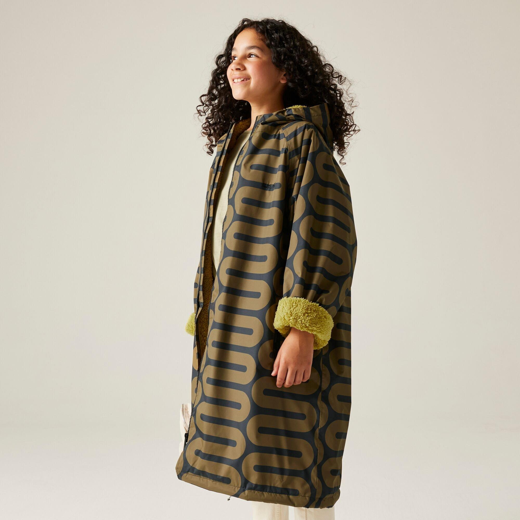 Green - Regatta - Kids' Orla Waterproof Fleece Lined Robe - 5