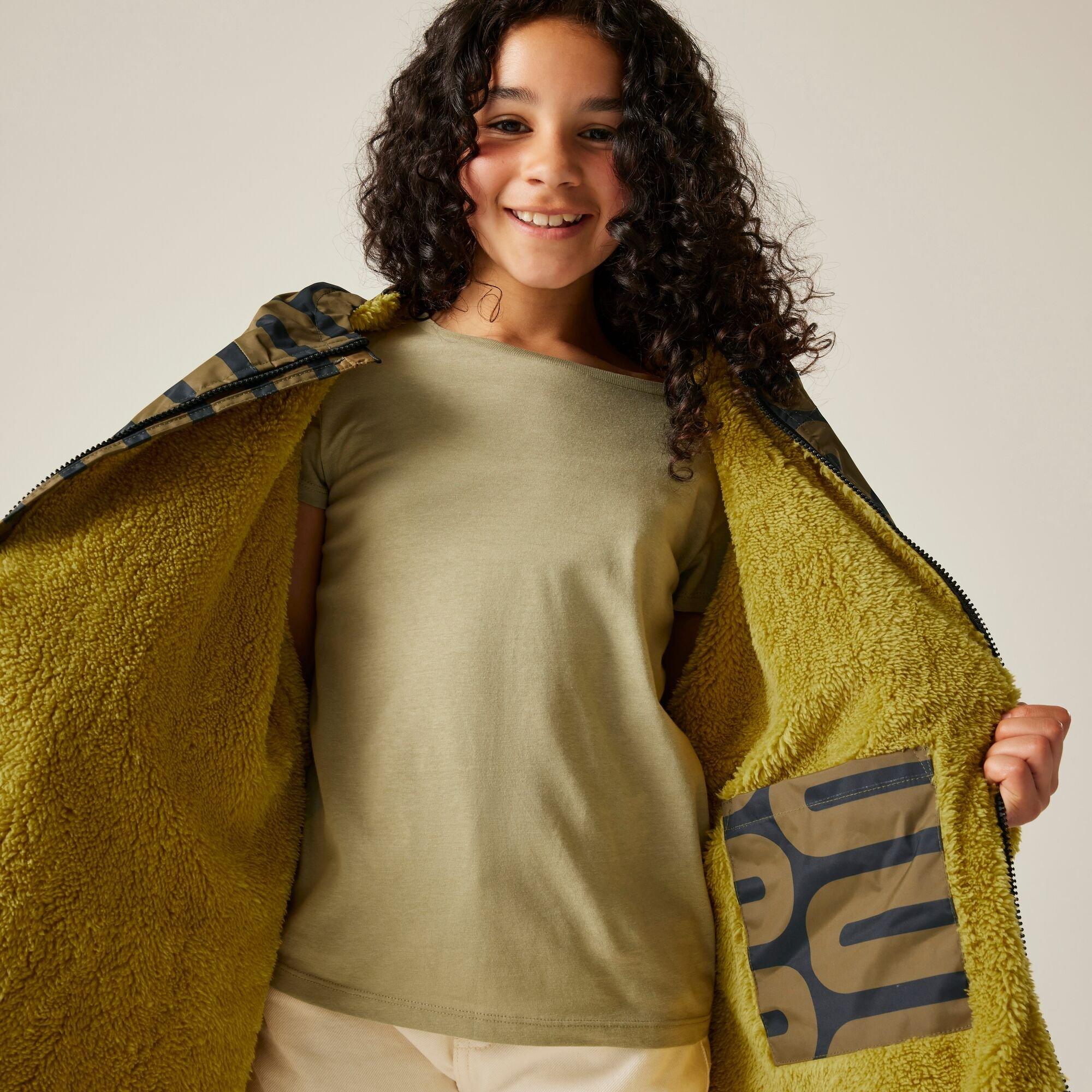 Green - Regatta - Kids' Orla Waterproof Fleece Lined Robe - 6