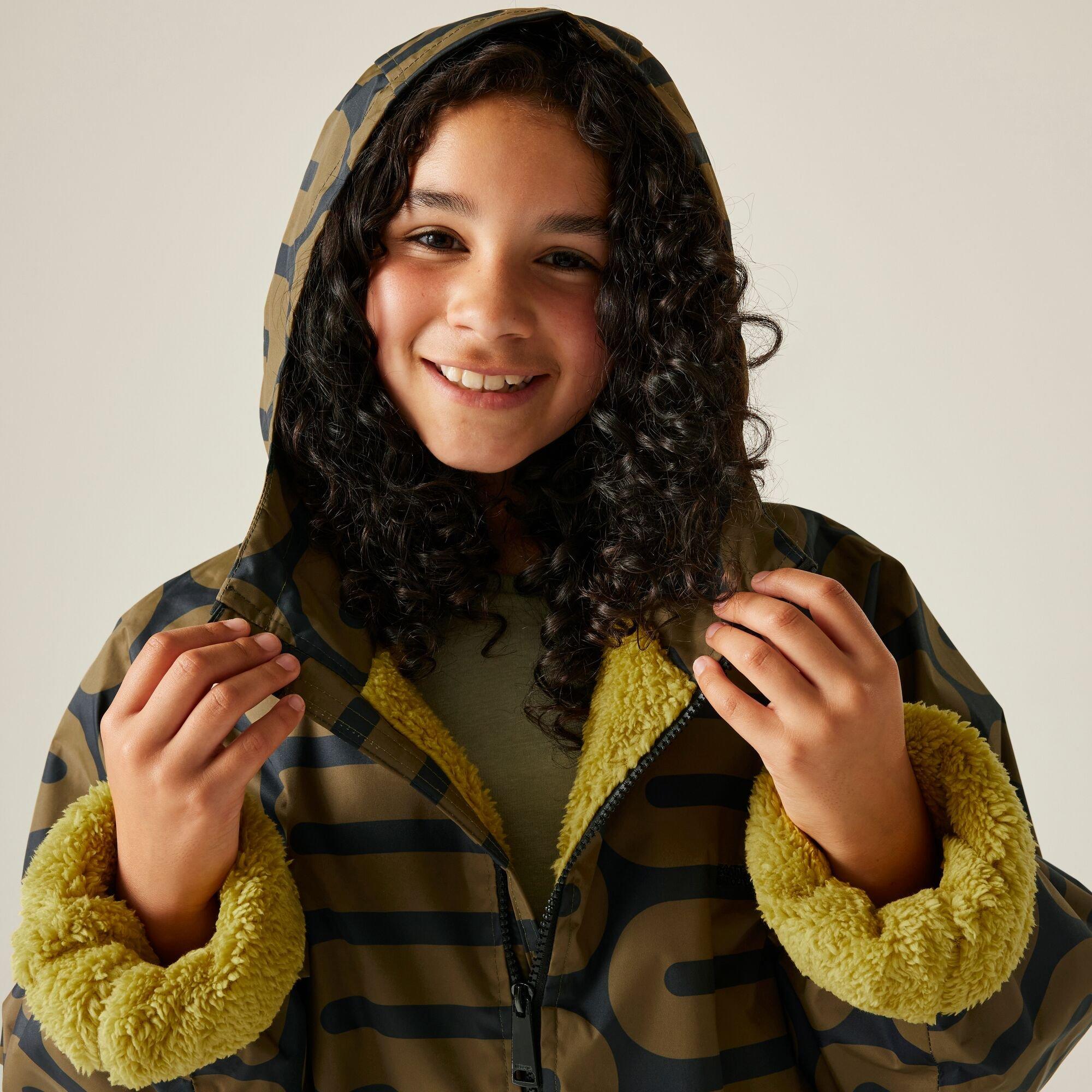 Green - Regatta - Kids' Orla Waterproof Fleece Lined Robe - 8