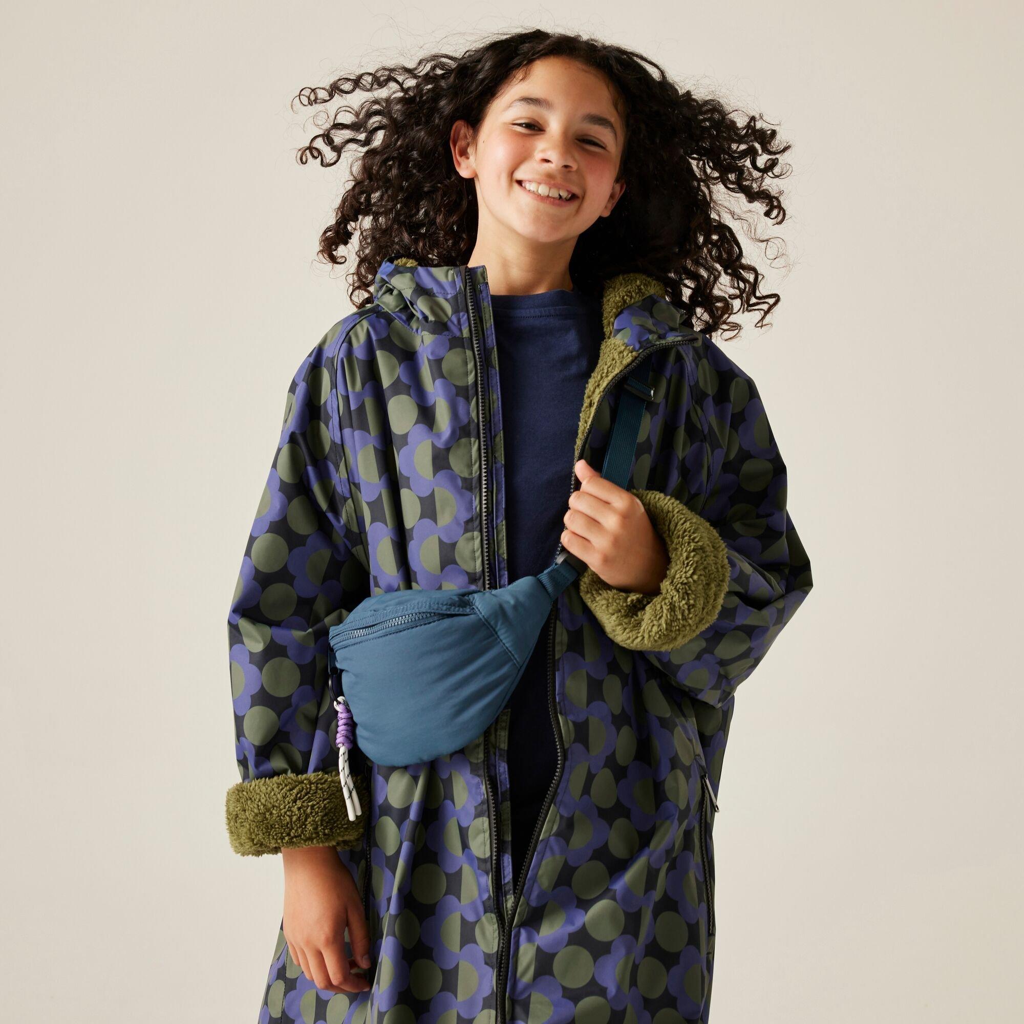 Blue - Regatta - Kids Orla Changing Robe Hydrofort Robe - 4