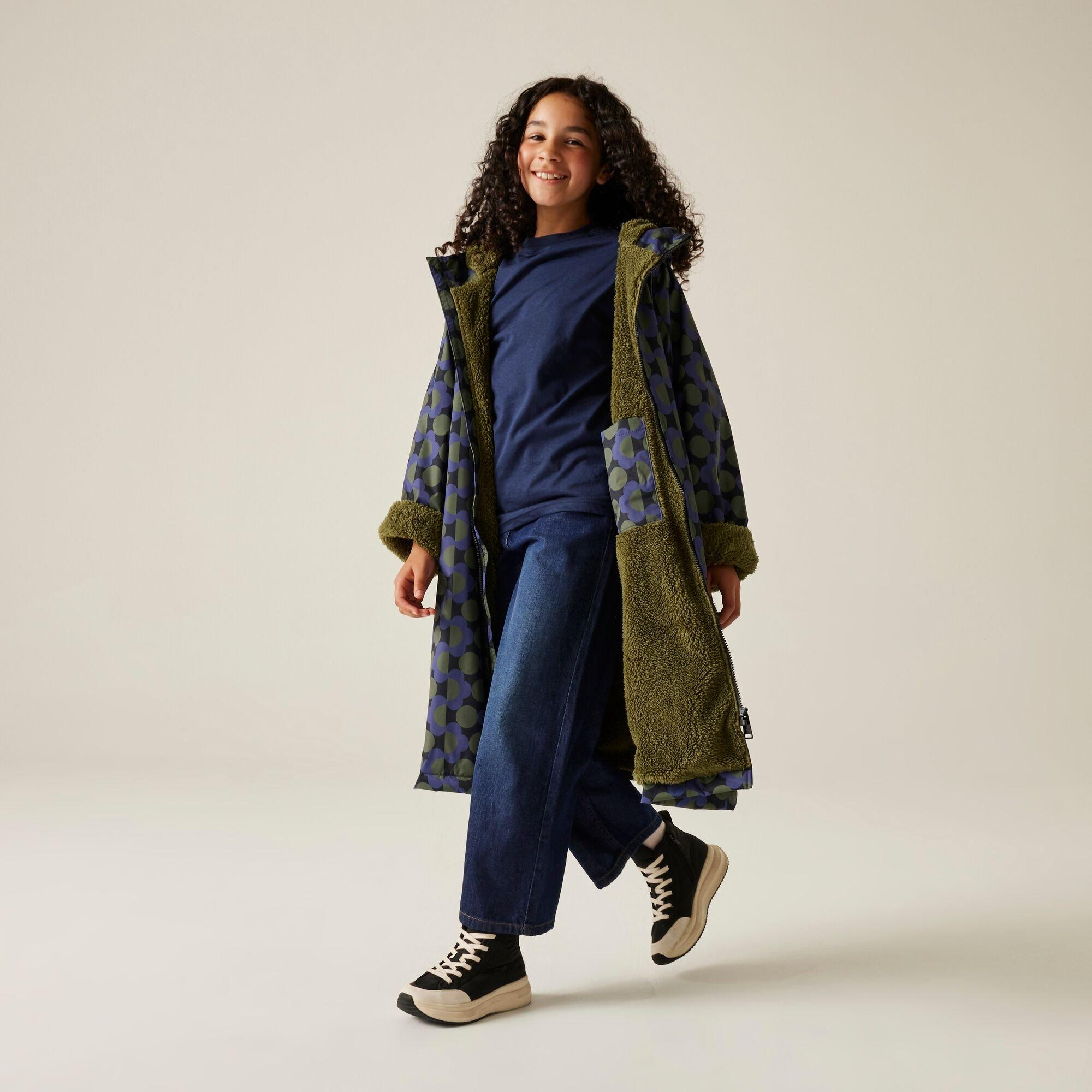 Blue - Regatta - Kids Orla Changing Robe Hydrofort Robe - 5