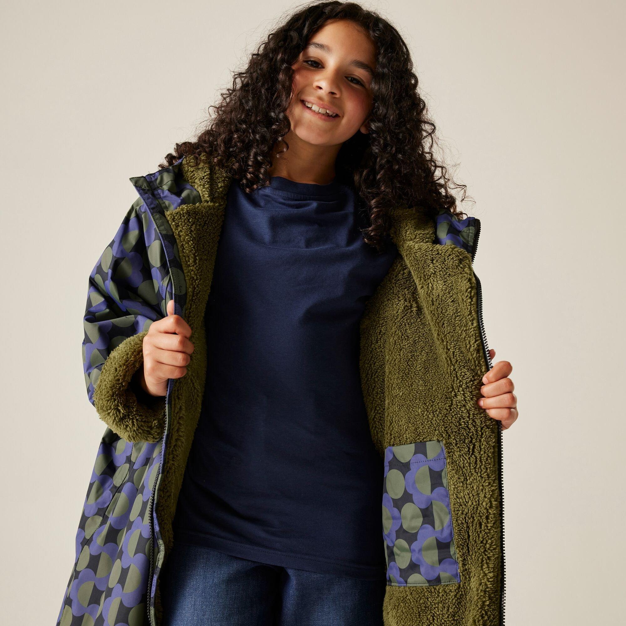 Blue - Regatta - Kids Orla Changing Robe Hydrofort Robe - 6