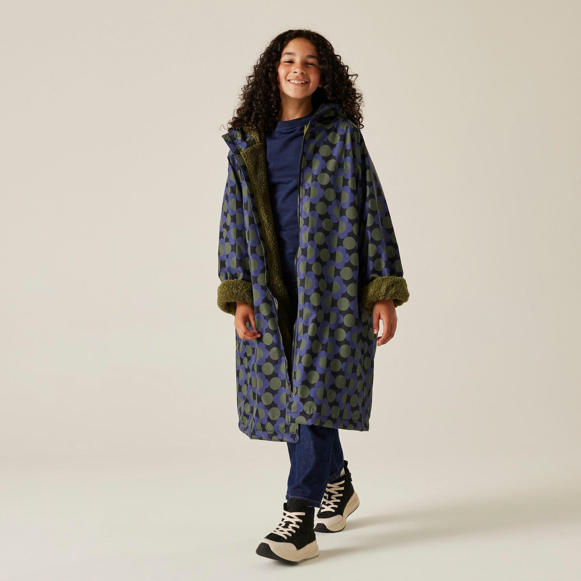 Blue - Regatta - Kids Orla Changing Robe Hydrofort Robe - 7