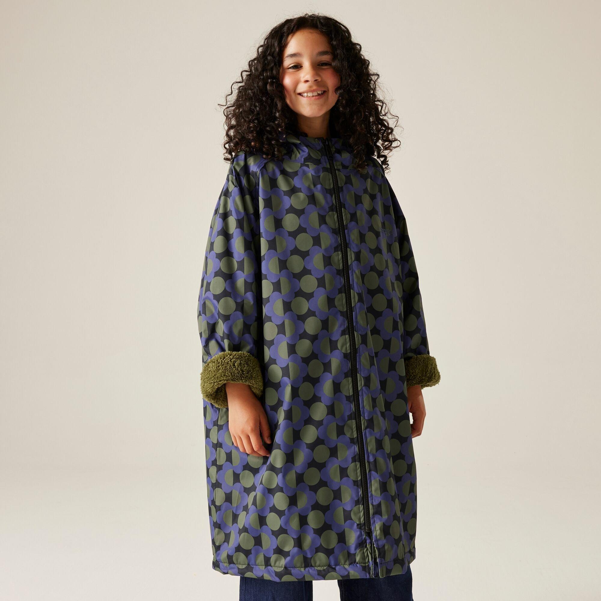 Blue - Regatta - Kids Orla Changing Robe Hydrofort Robe - 9