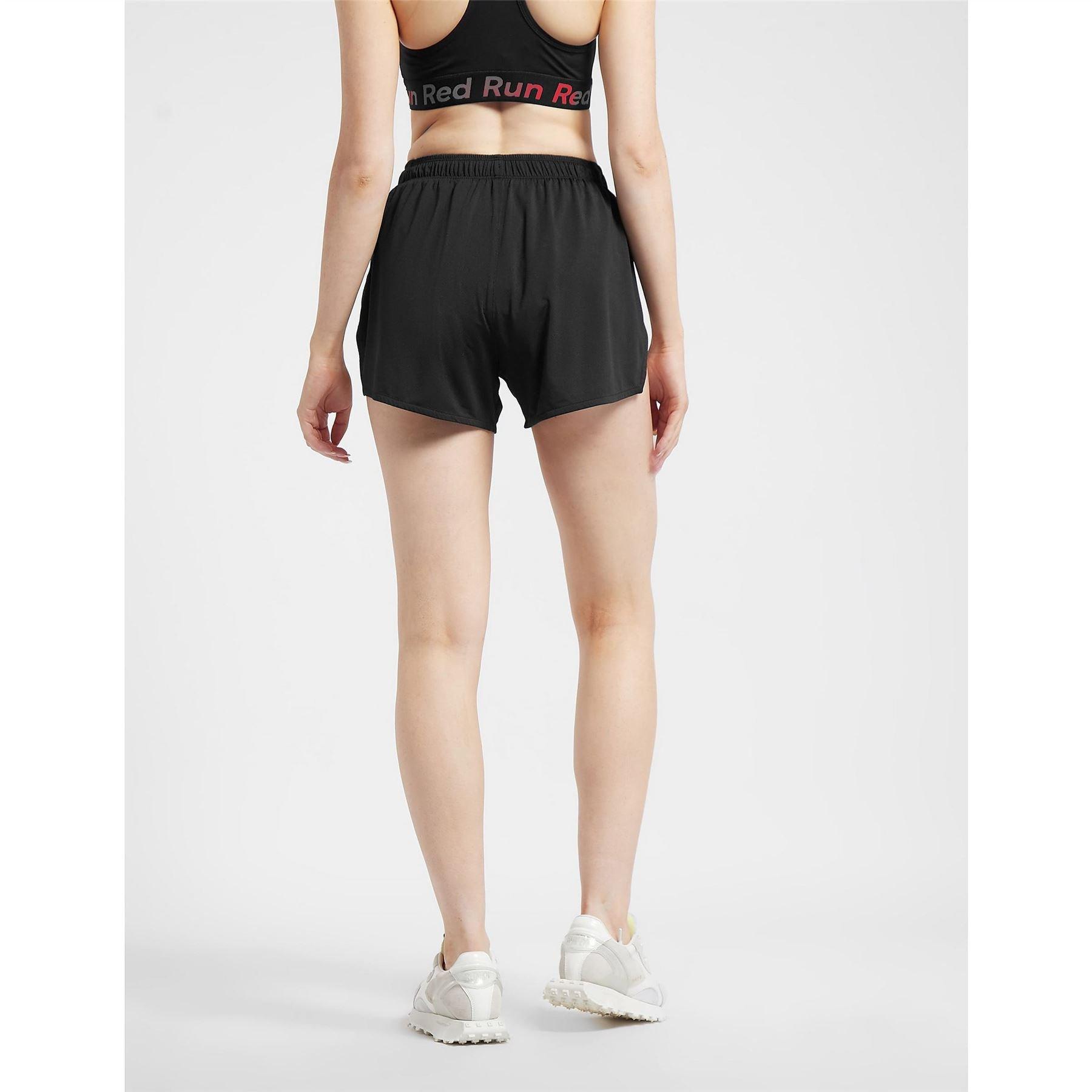 Black - Red Run - Inky Running Shorts - 3