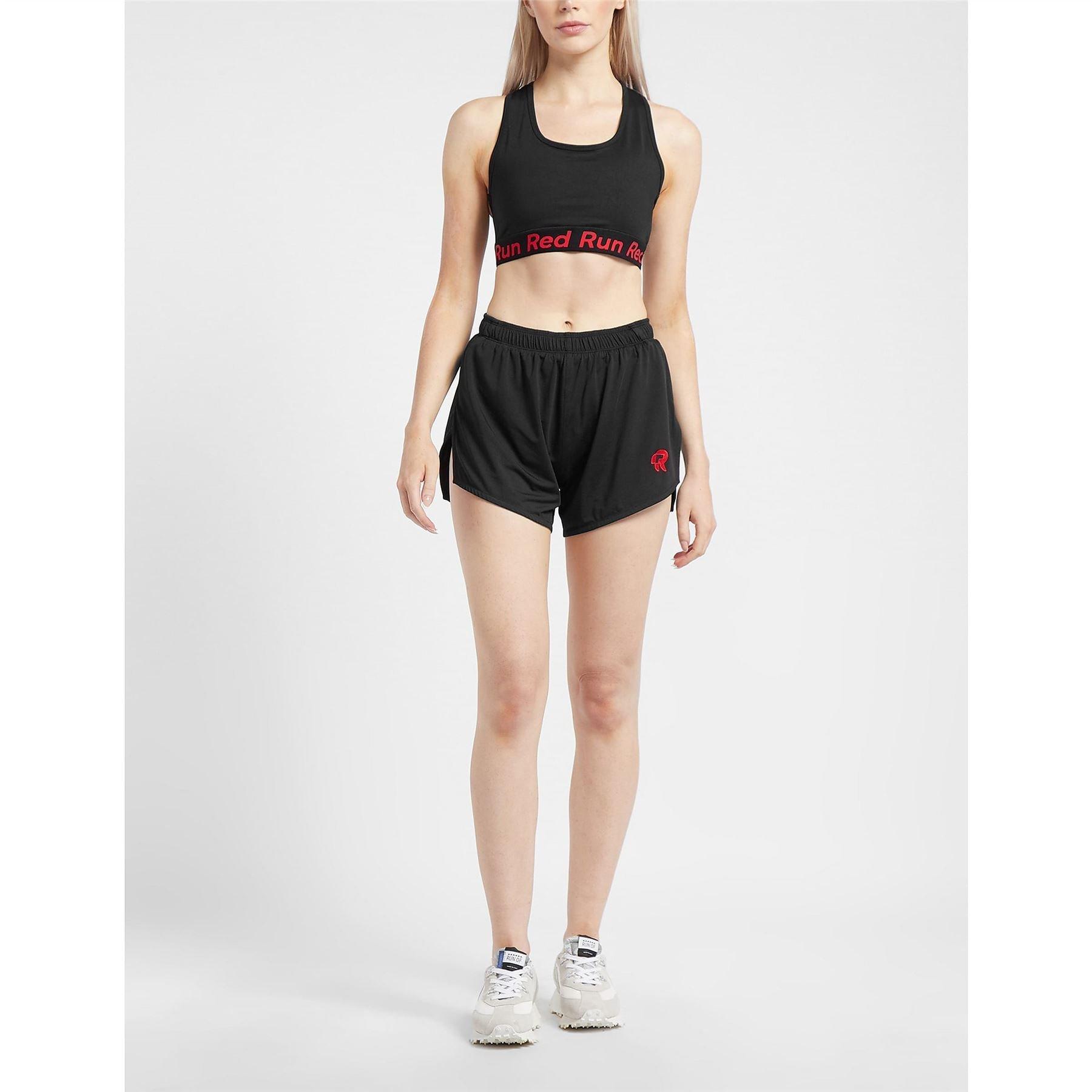 Black - Red Run - Inky Running Shorts - 5