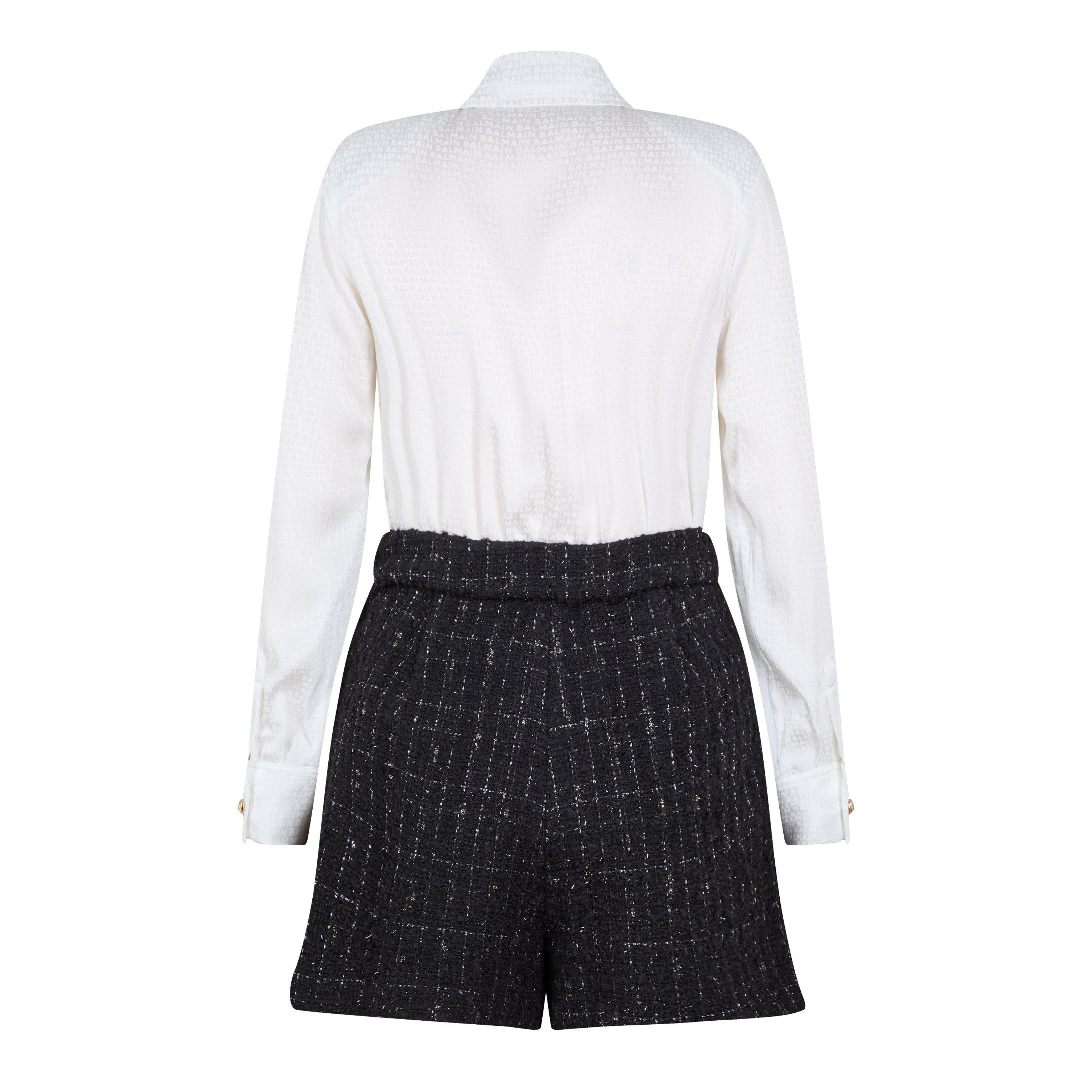 white/black - Balmain - Kids' Logo Mini Dress - 2