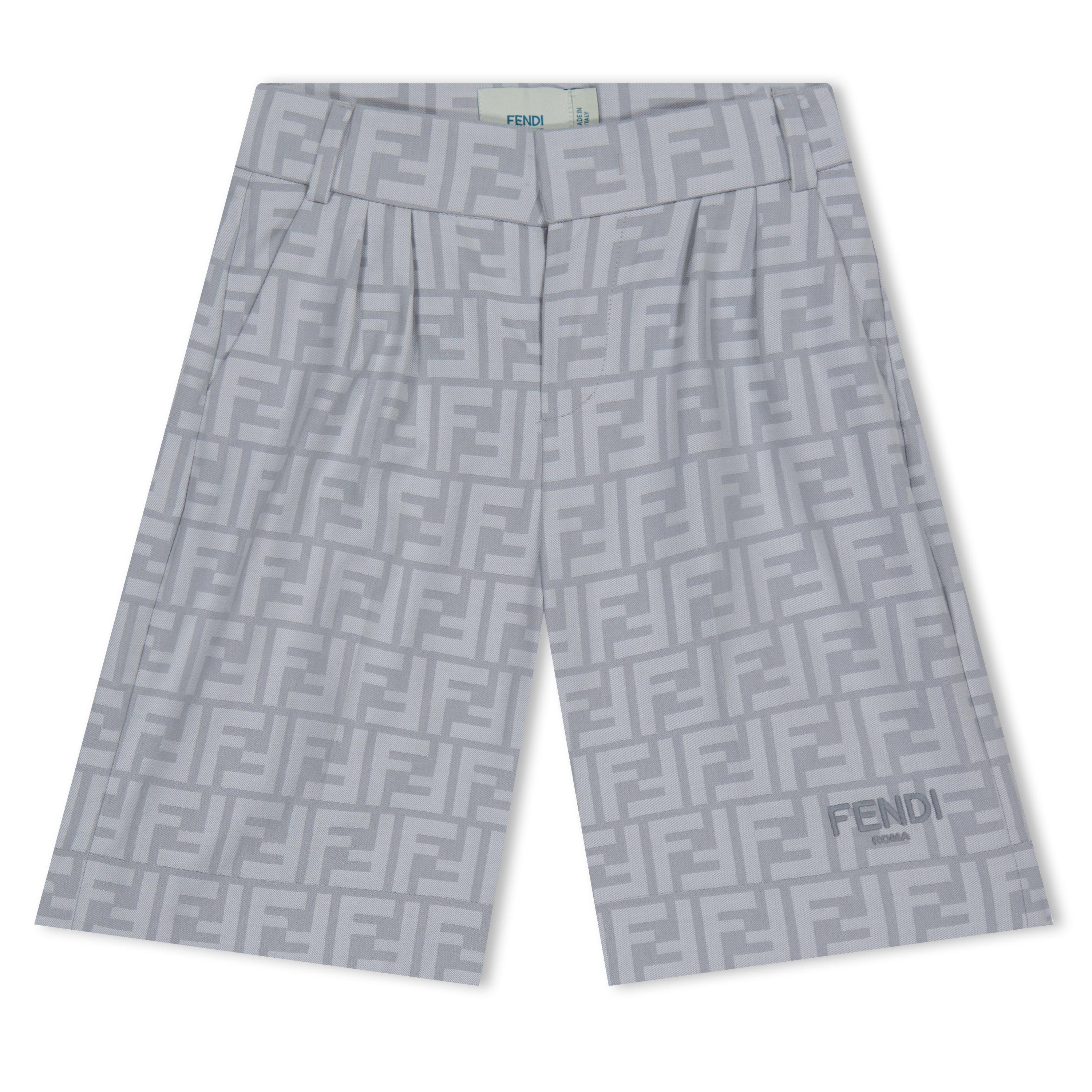 Grey F0RTT - Fendi - Ff Monogram Smart Shorts Juniors - 1