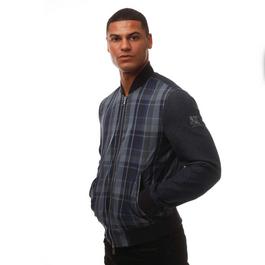 Armani Tartan Bomber Jacket